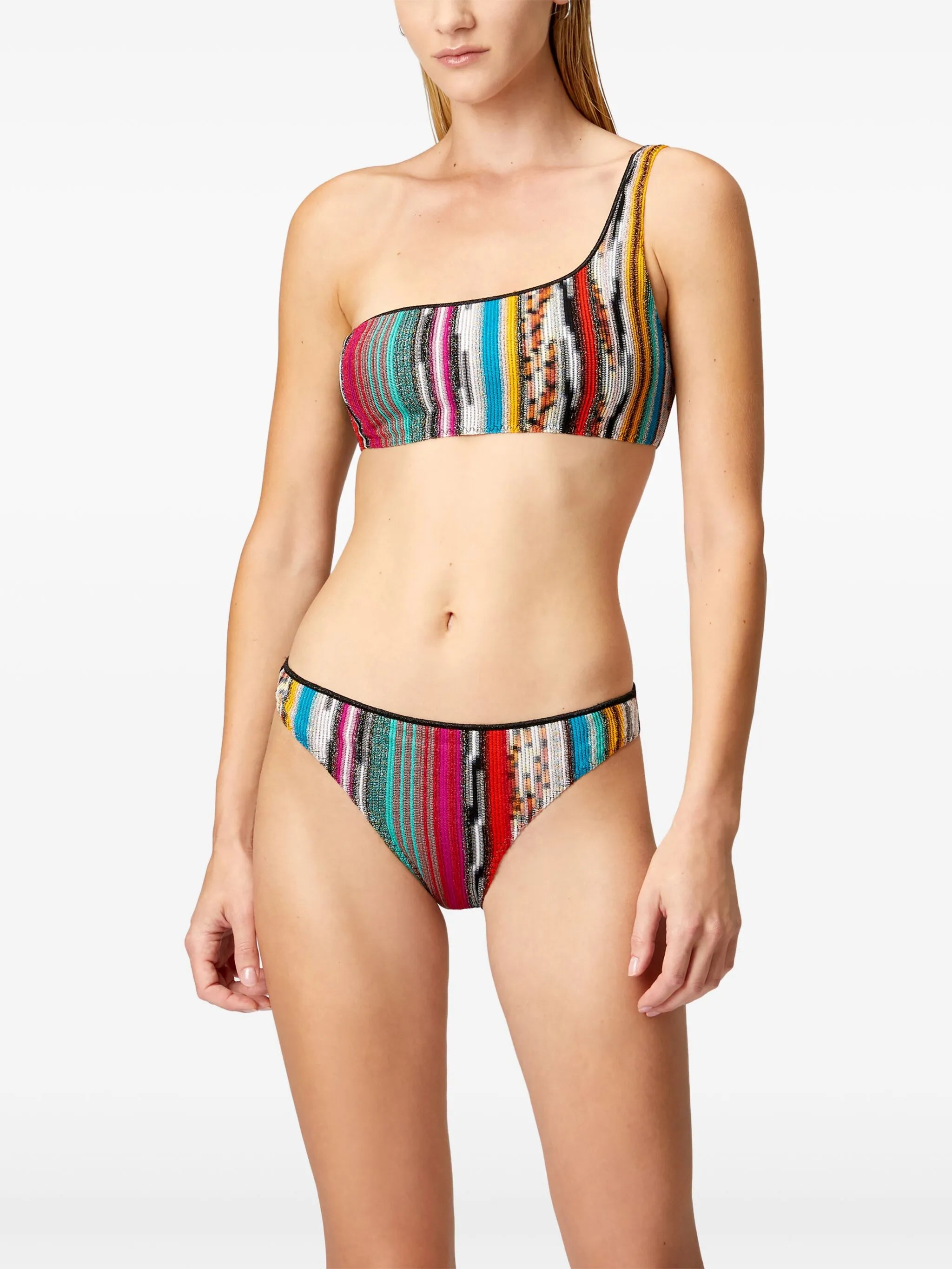 striped bikini set