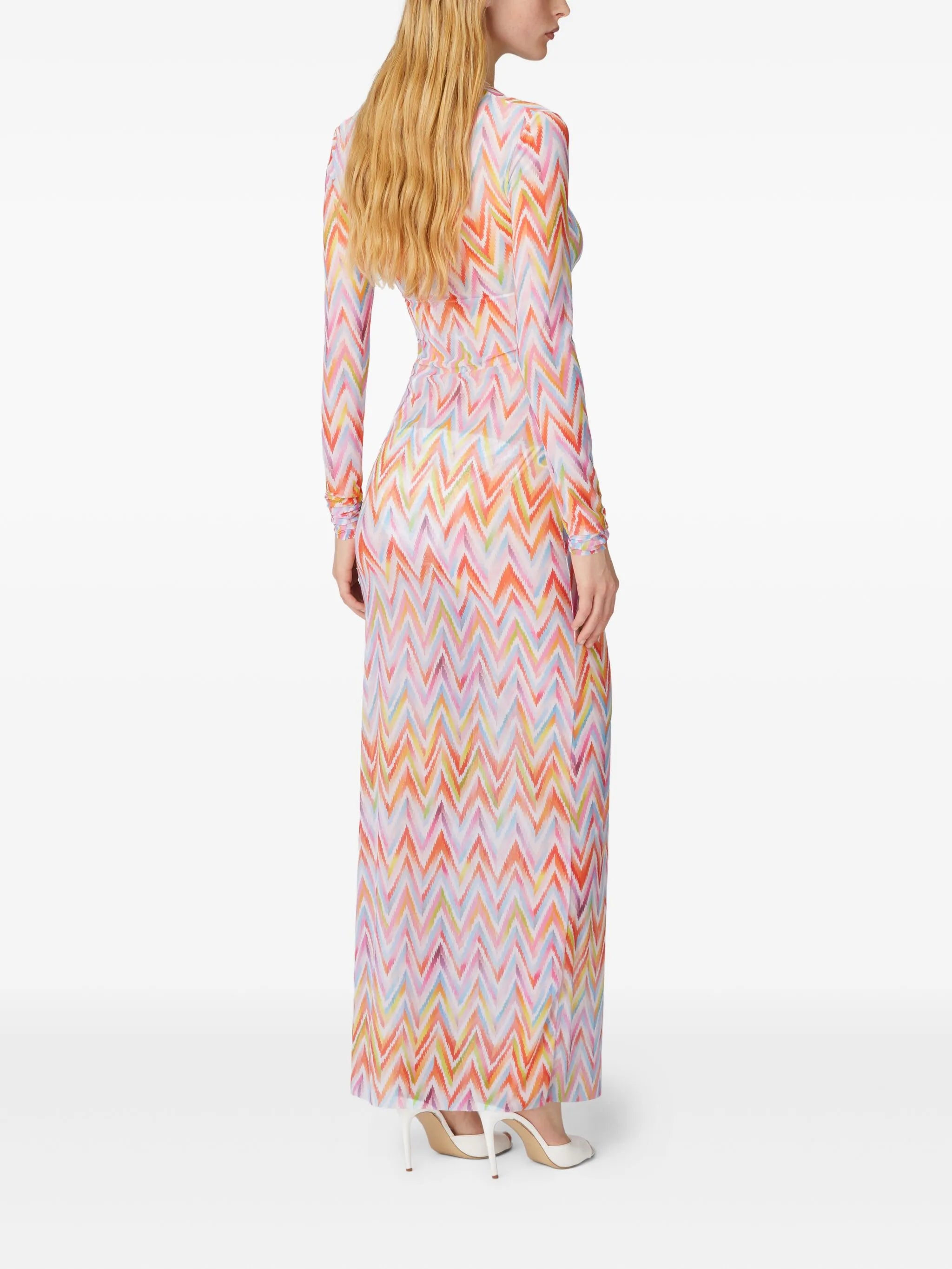 zigzag-pattern dress