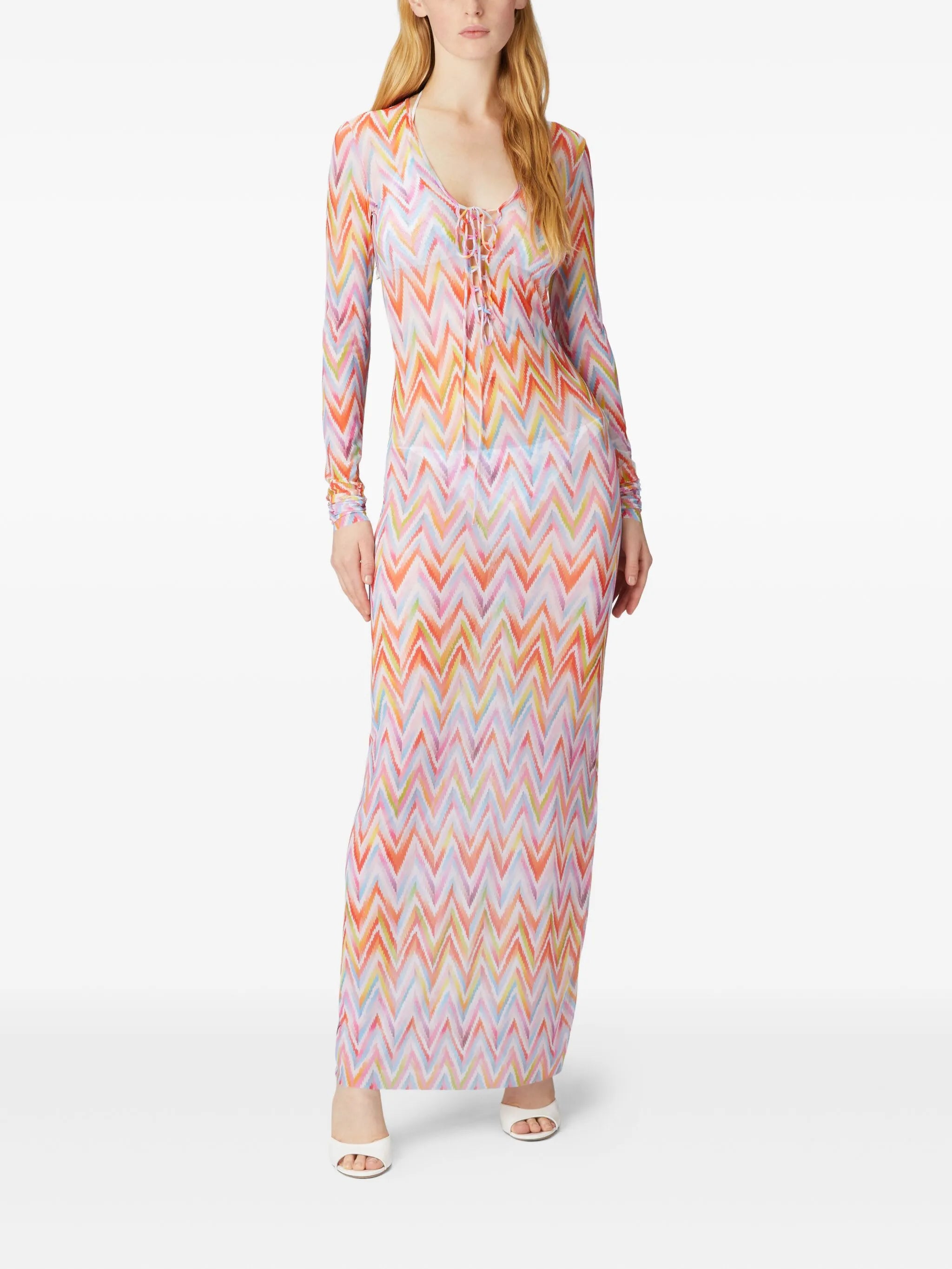 zigzag-pattern dress