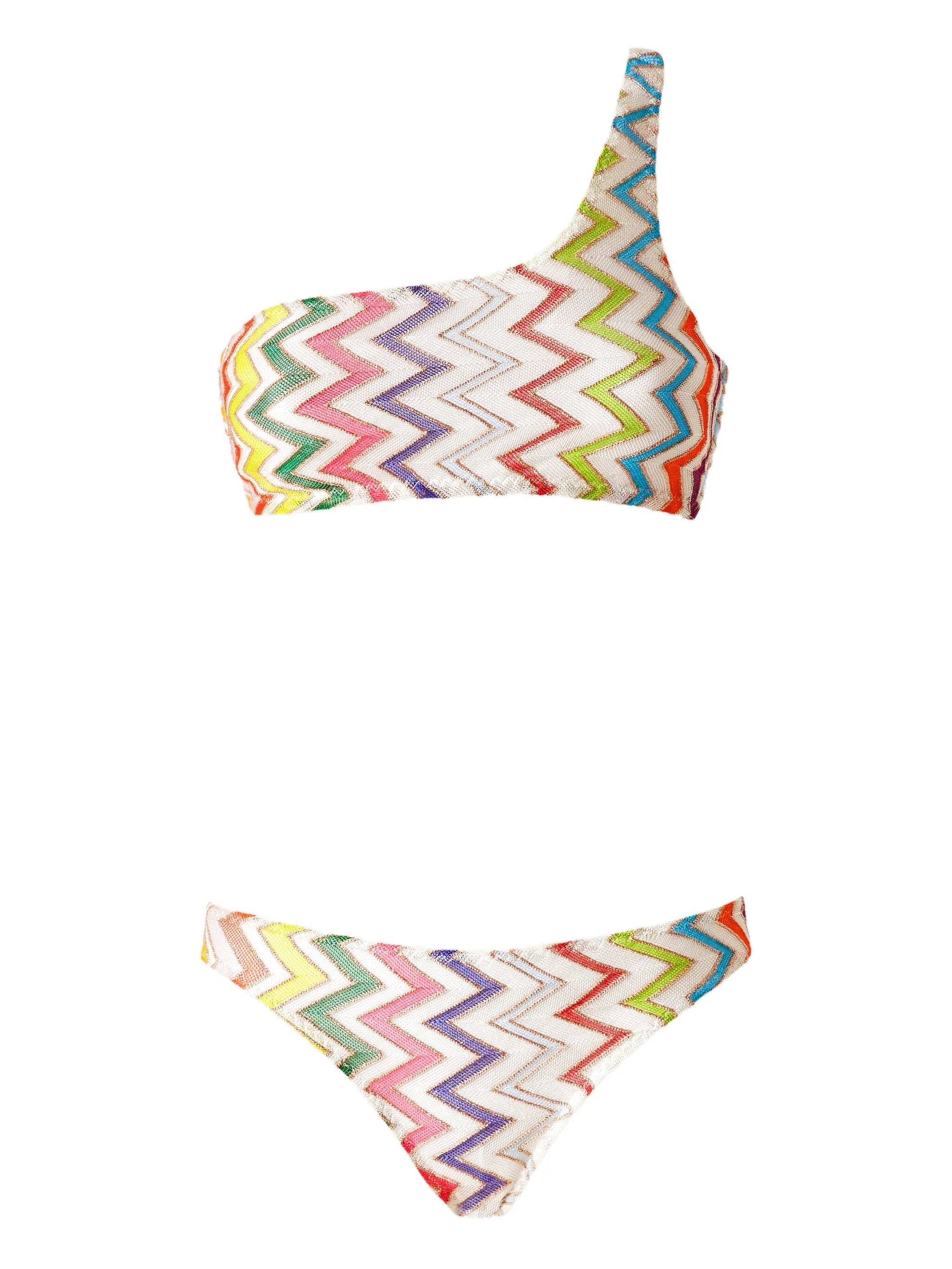 zigzag-pattern bikini