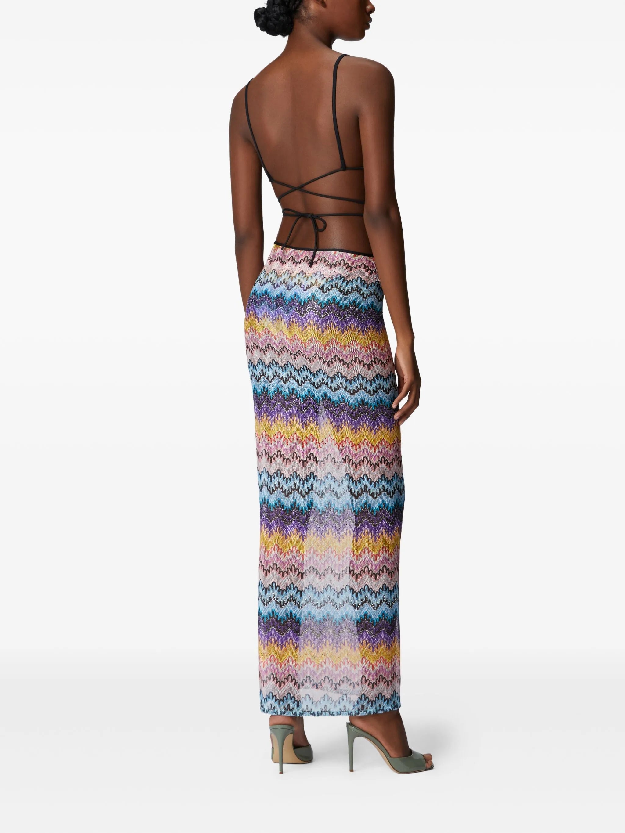 sheer maxi skirt