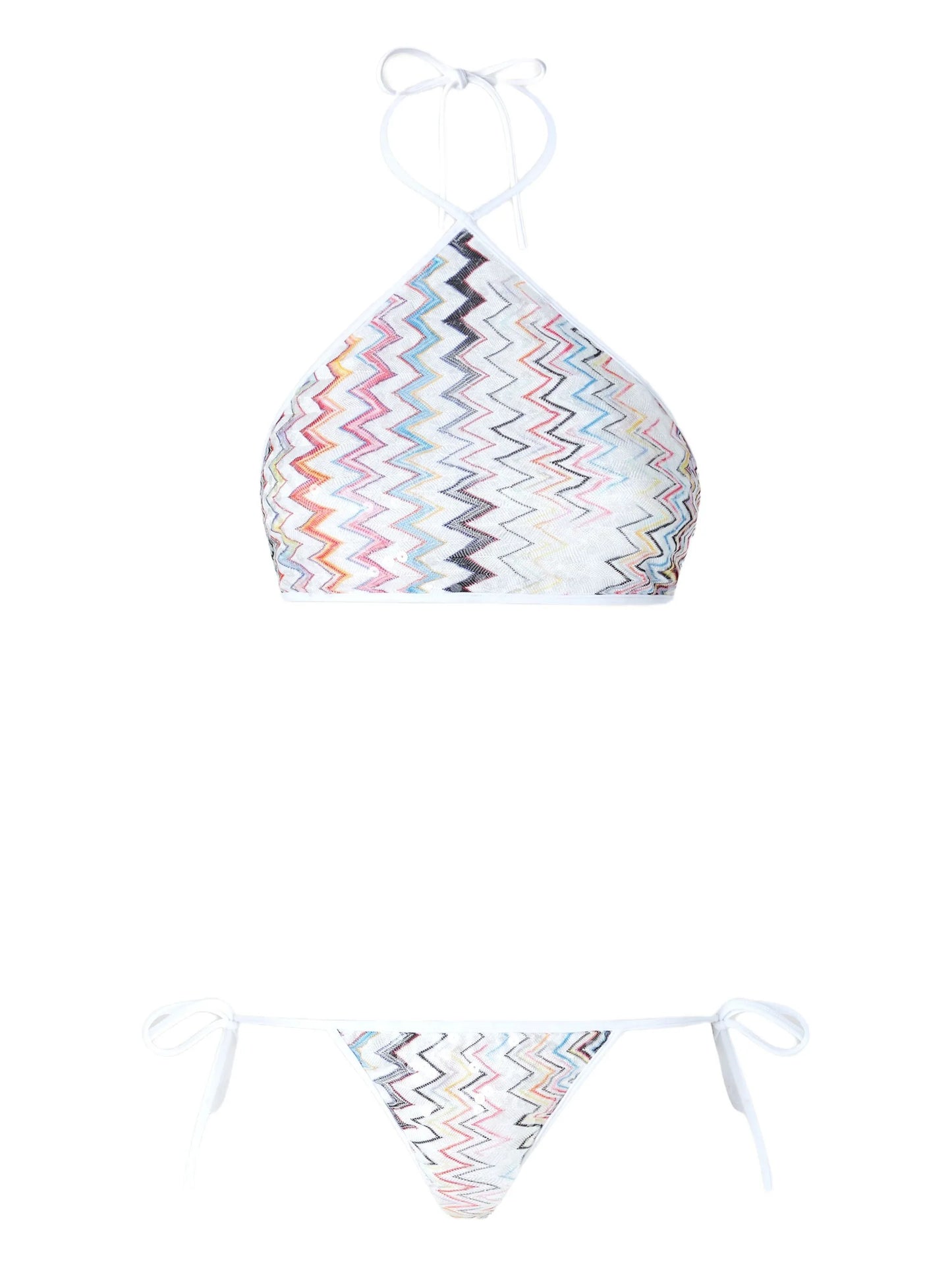 zigzag-pattern bikini