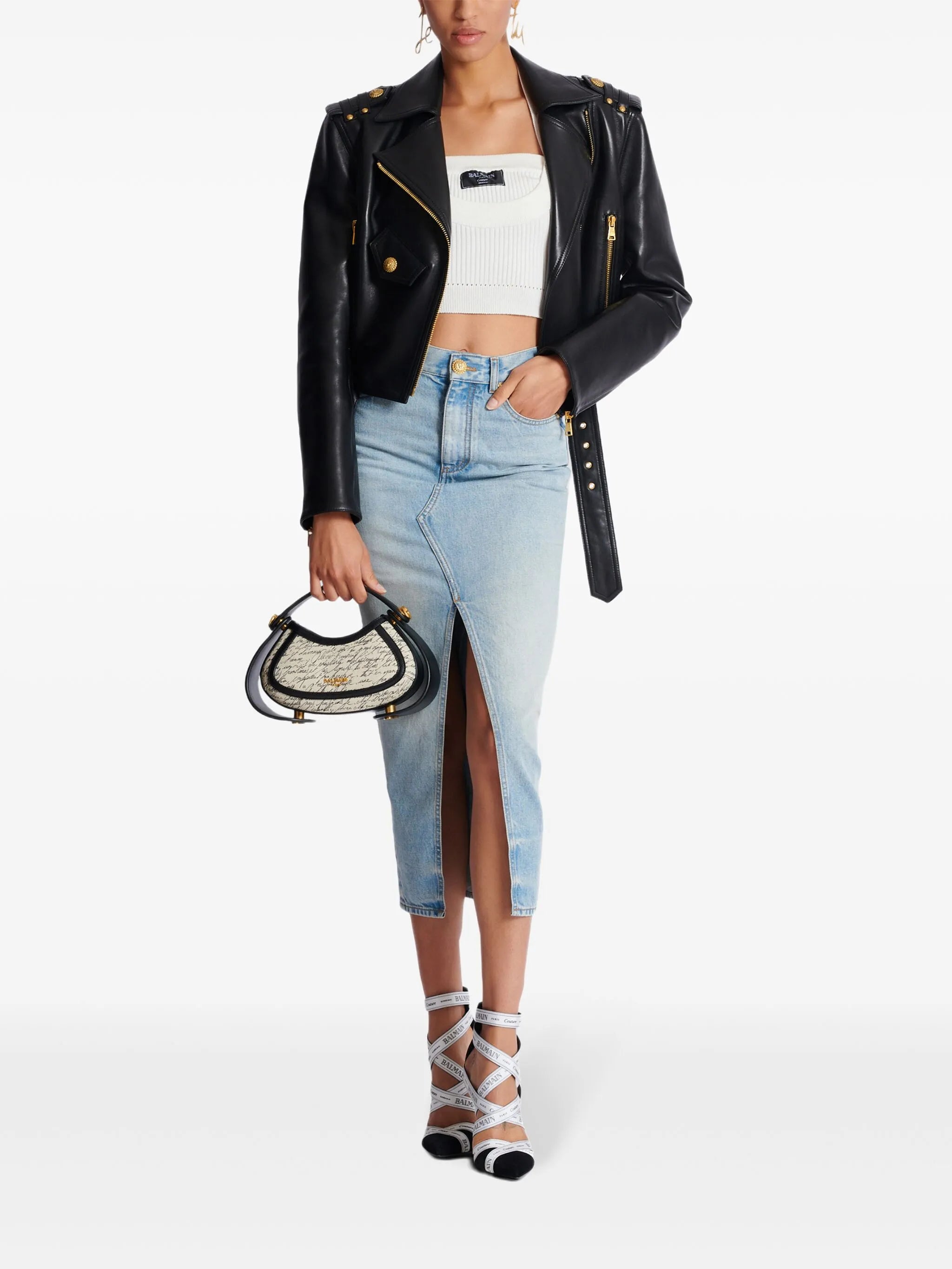 ribbed halterneck top