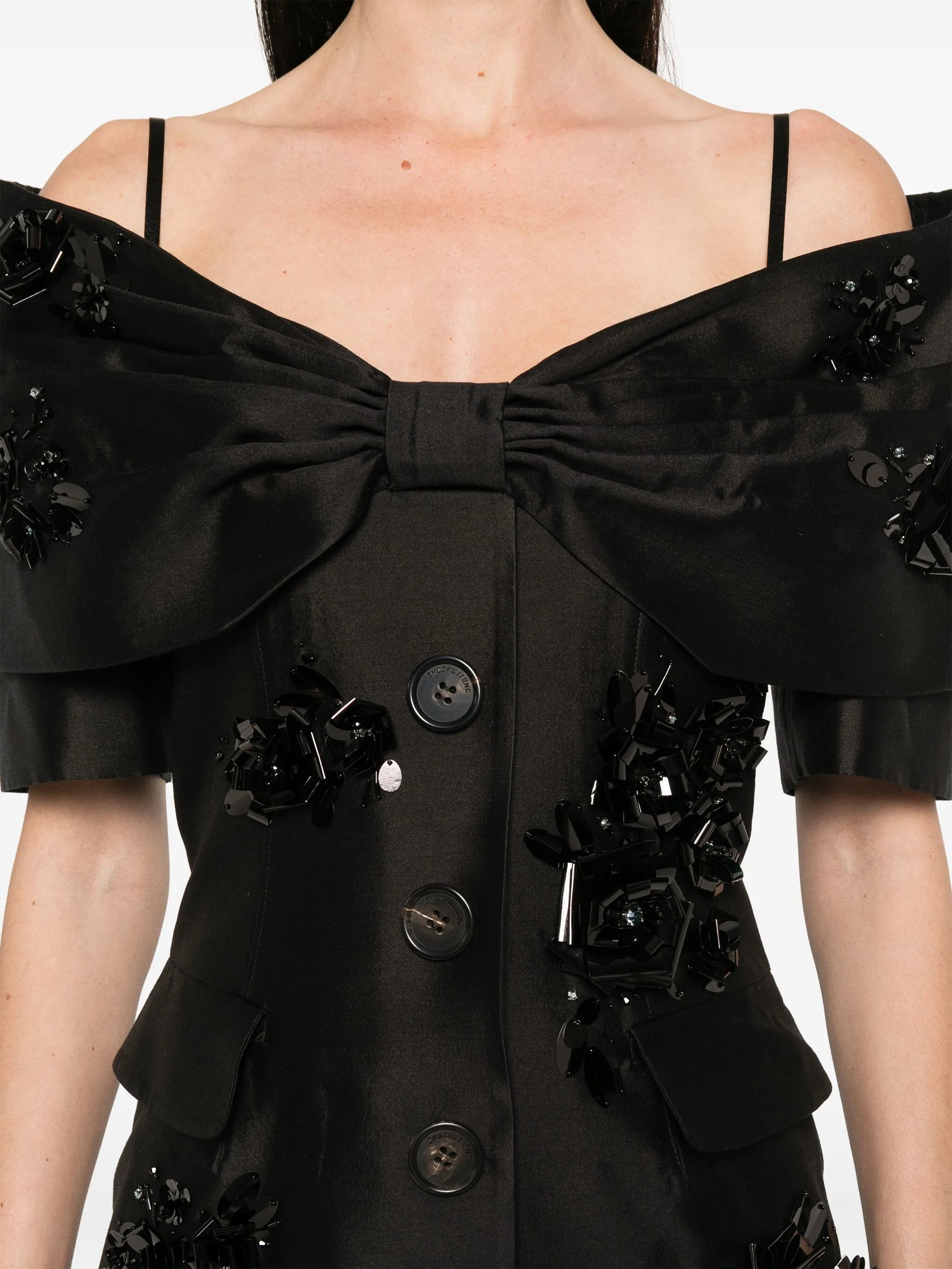 oversize bow dress