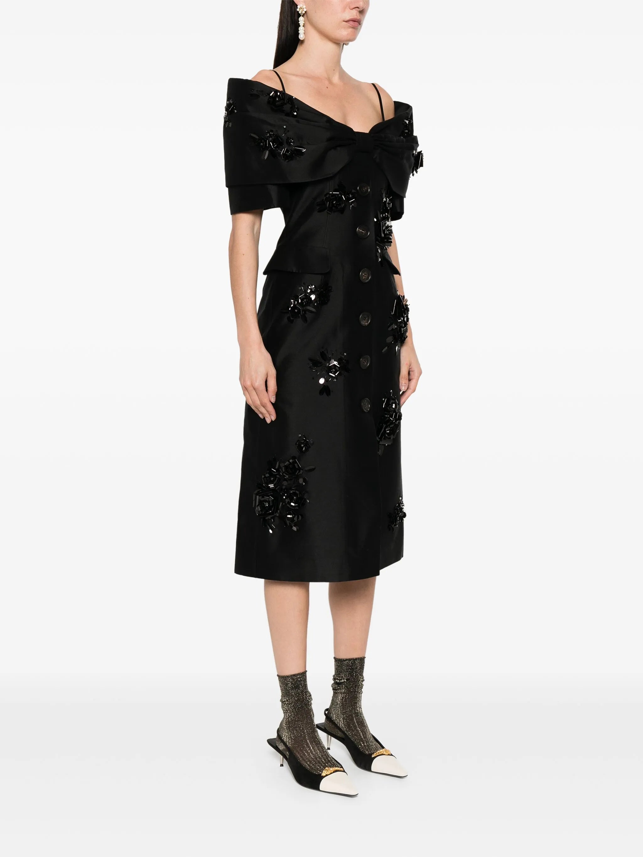oversize bow dress
