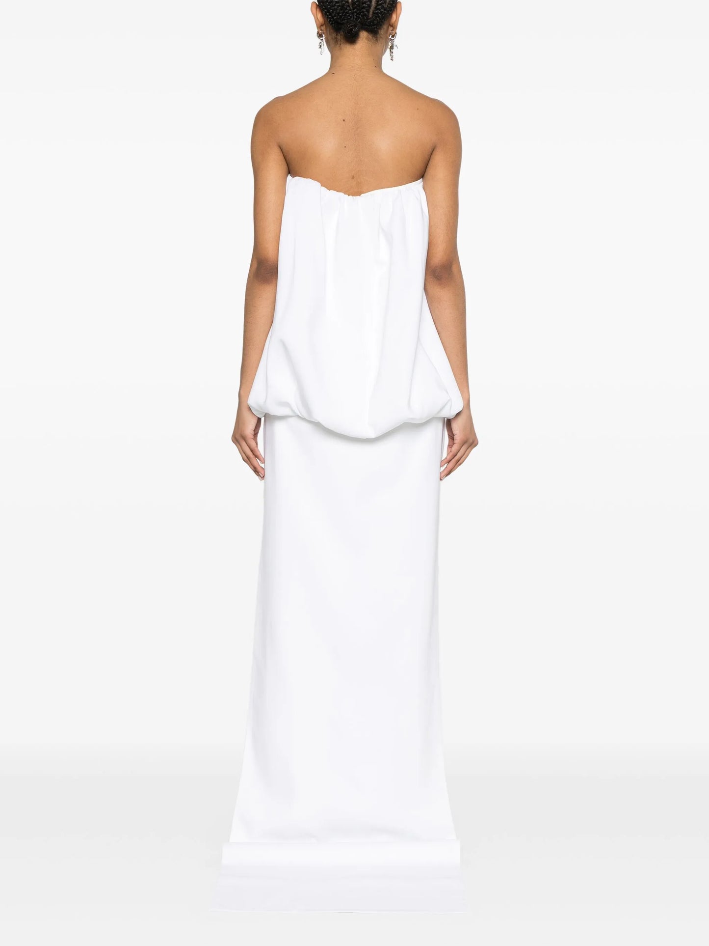 puffball-top gown