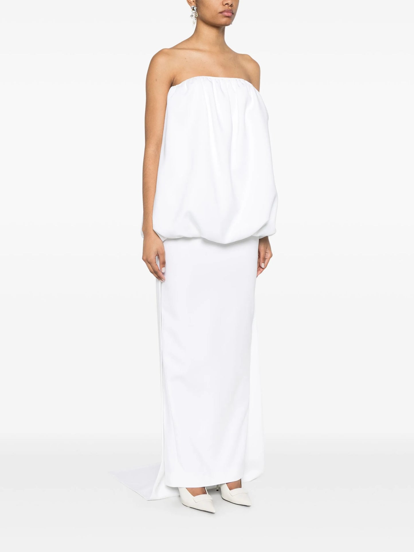 puffball-top gown