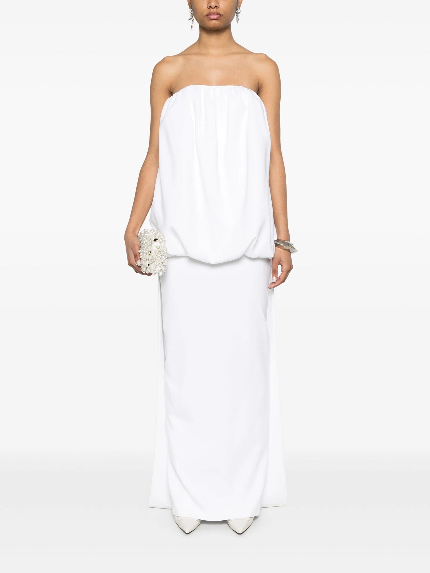 puffball-top gown