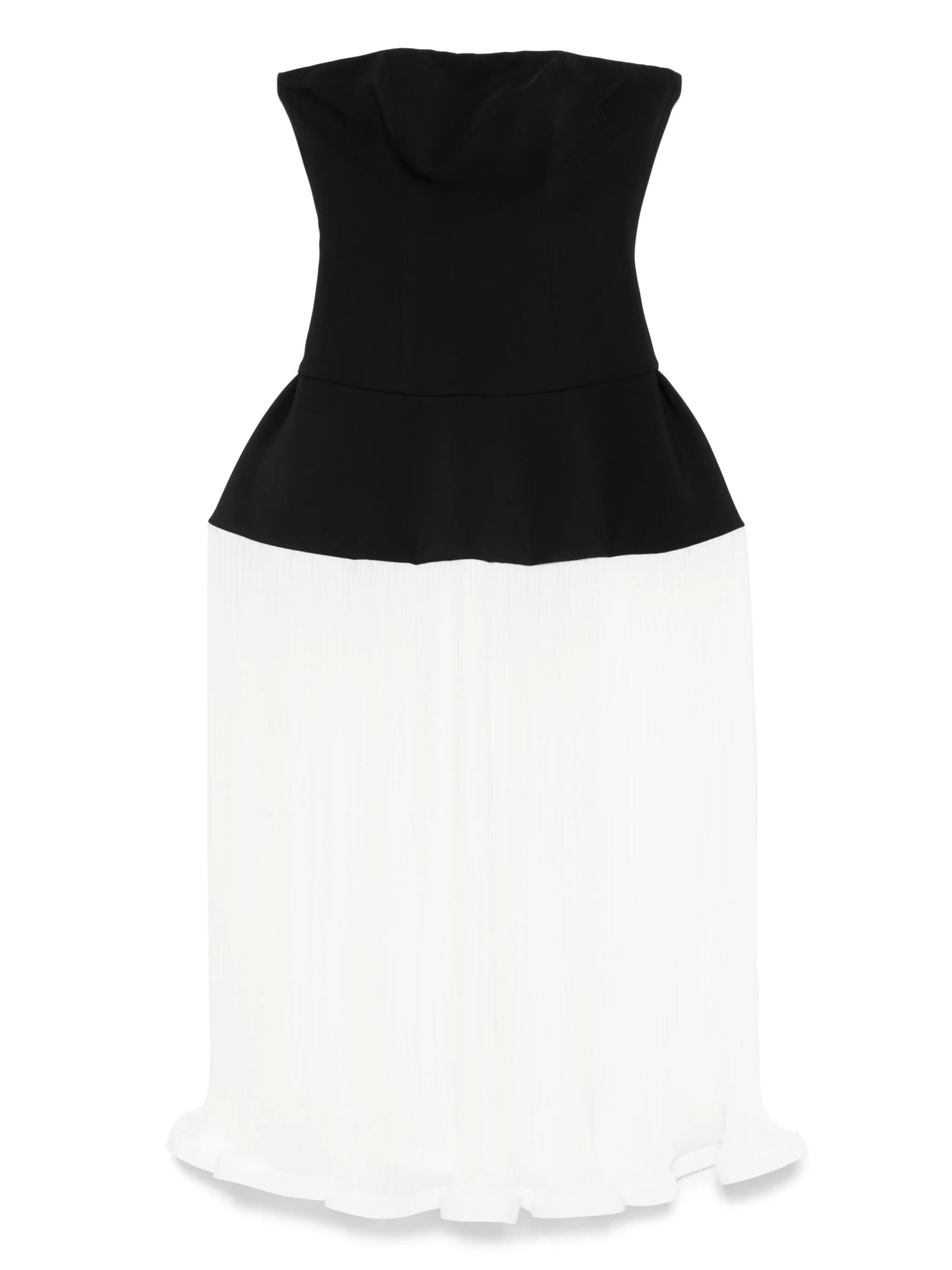 pleated maxi dress