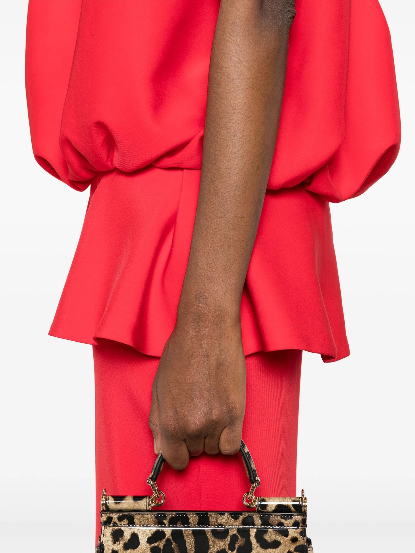 puffball-top maxi dress