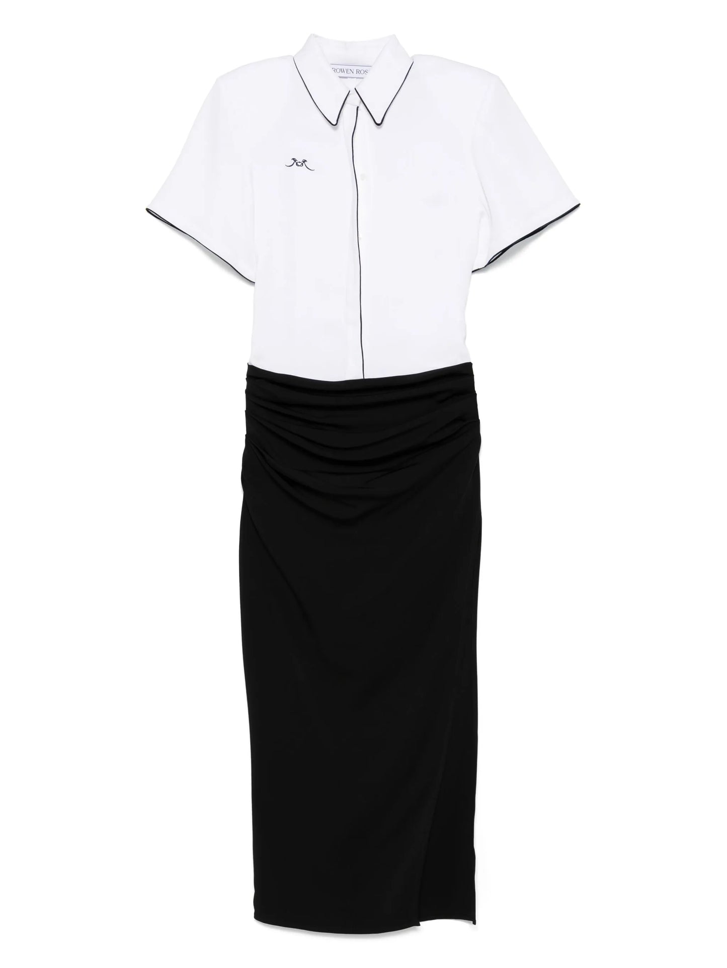 two-tone midi dress