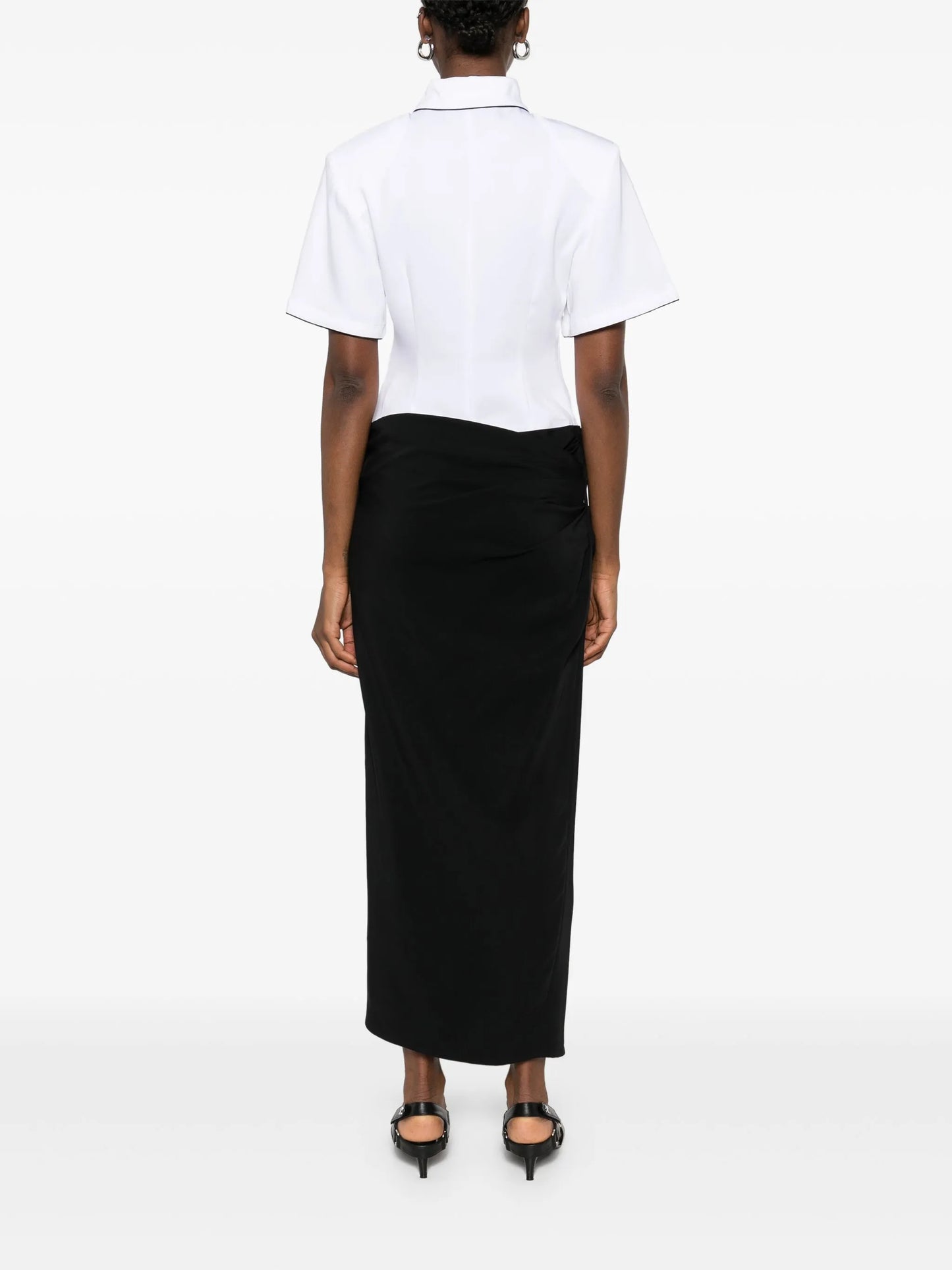 two-tone midi dress