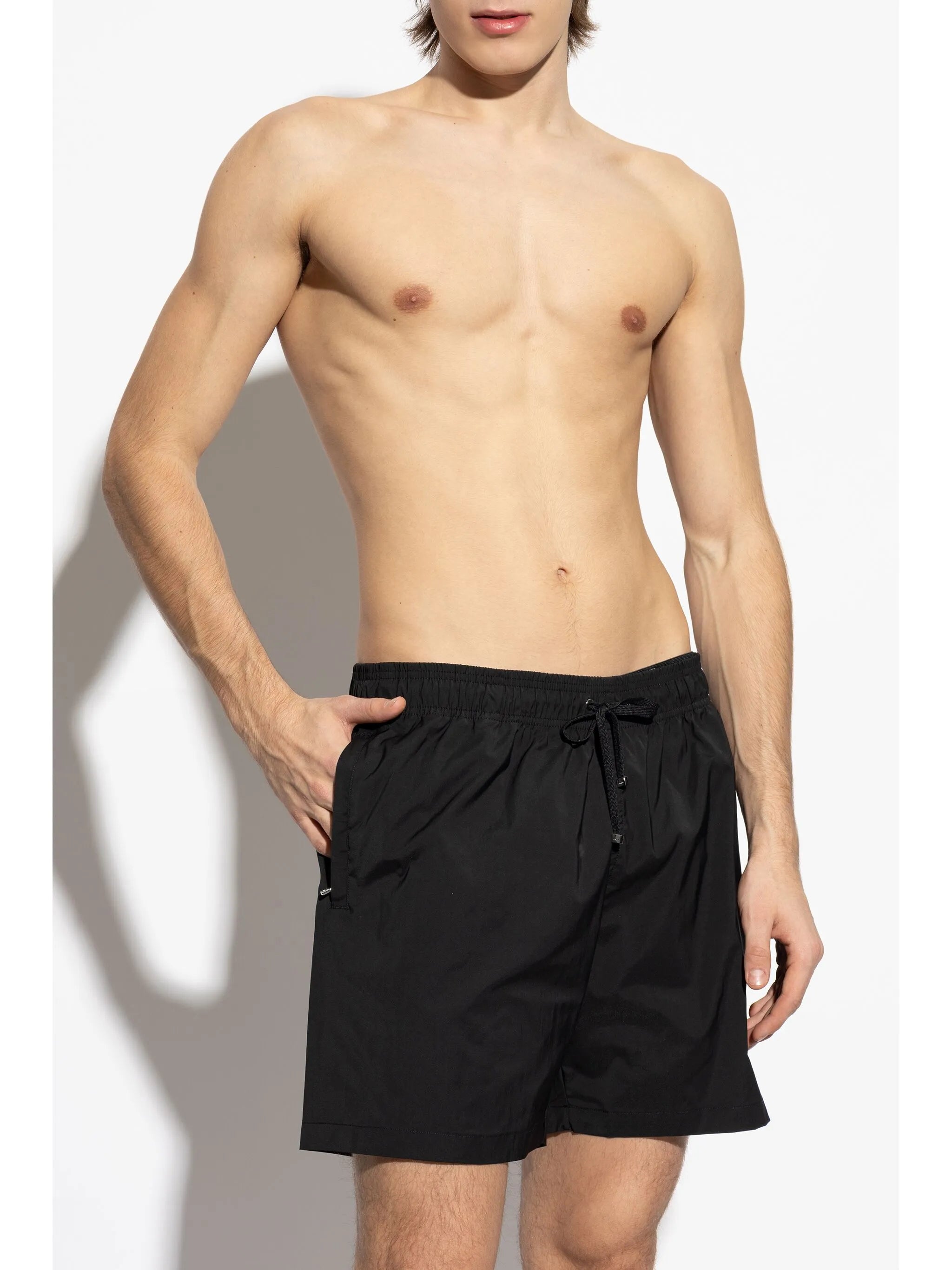 logo-print swim shorts