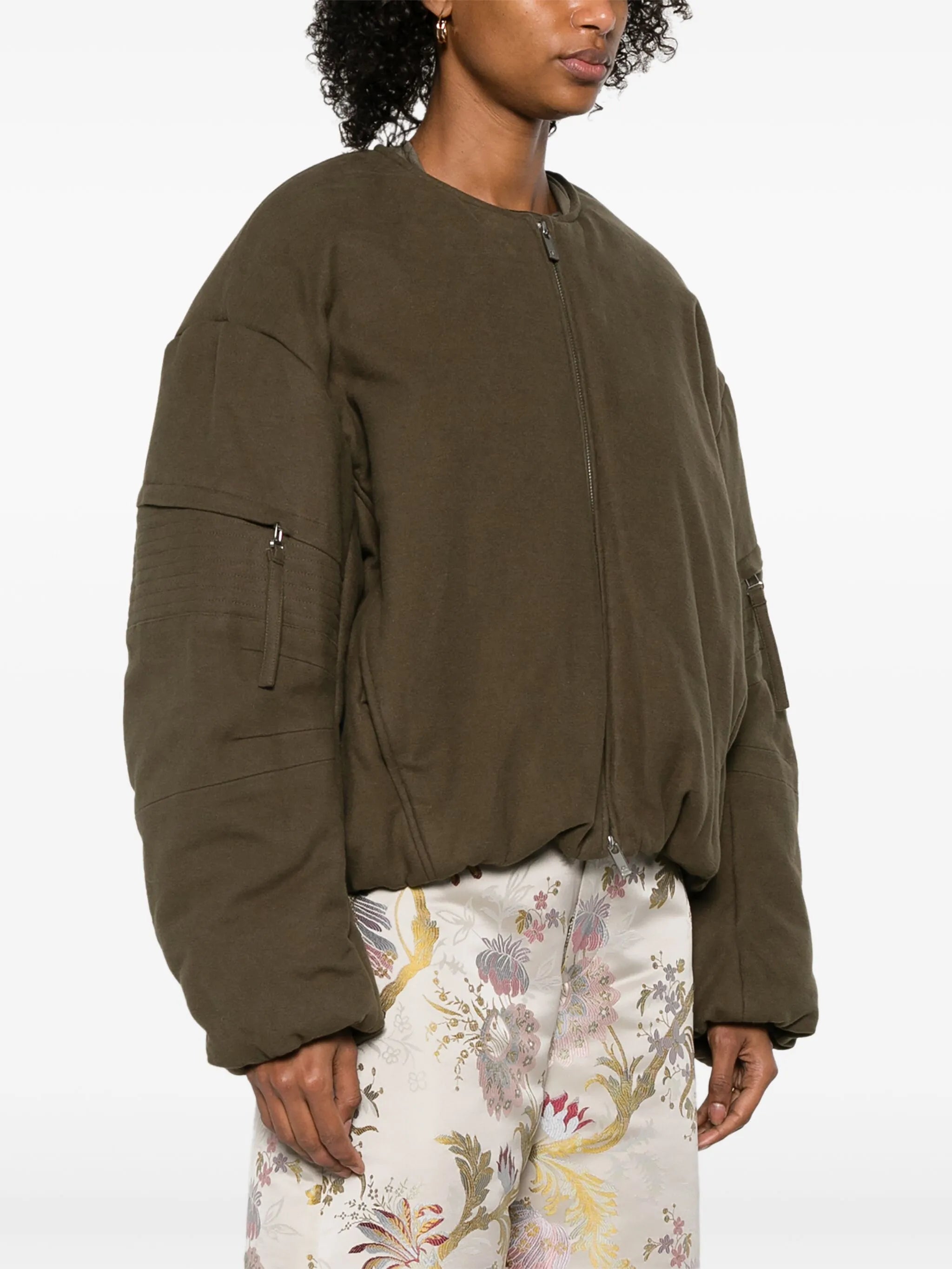 Cocoon bomber jacket