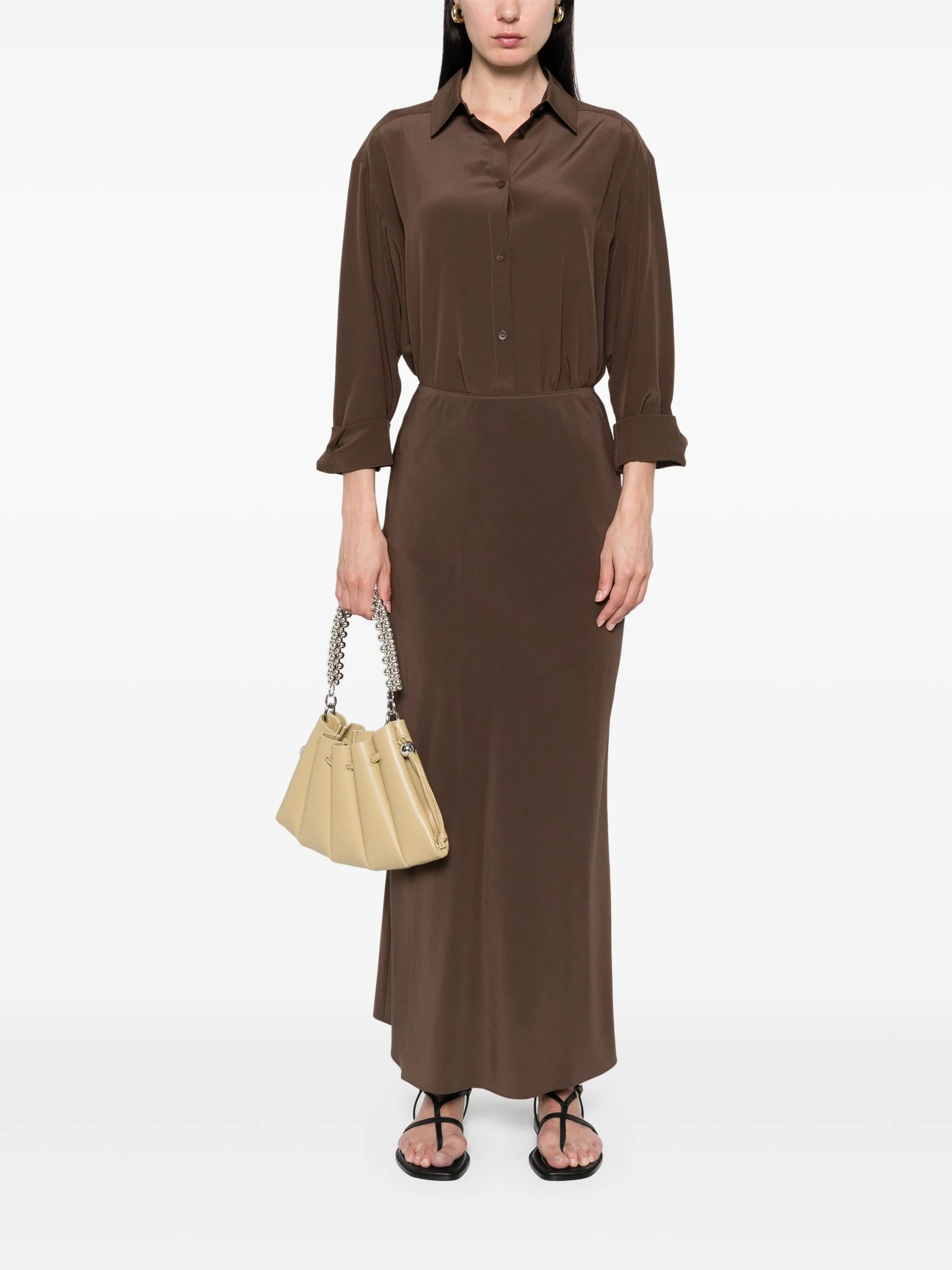 Bias midi skirt