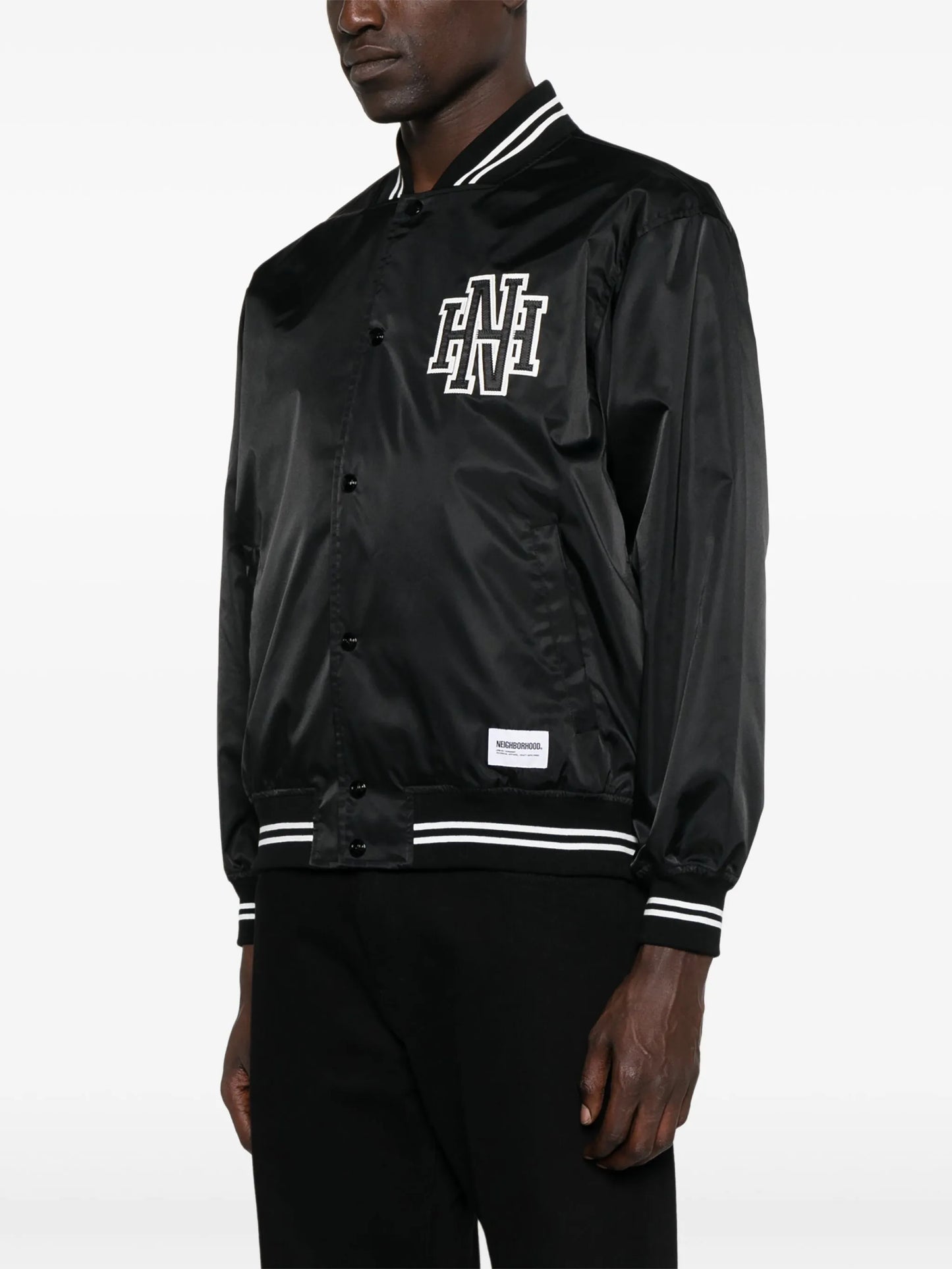 logo-patch baseball jacket