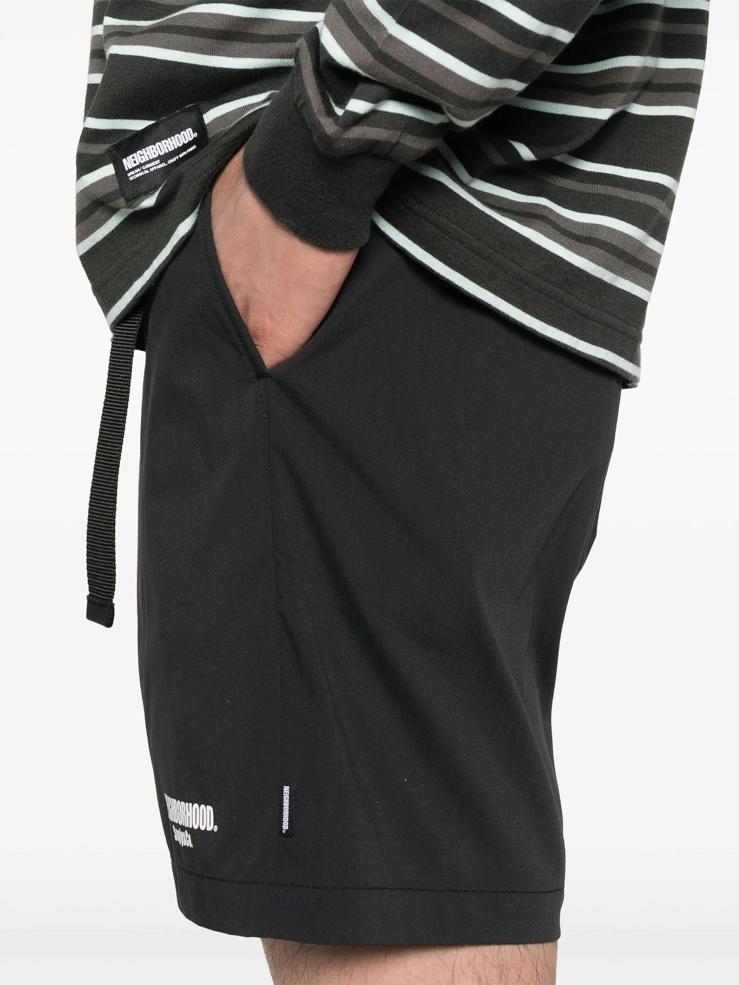 logo-print shorts