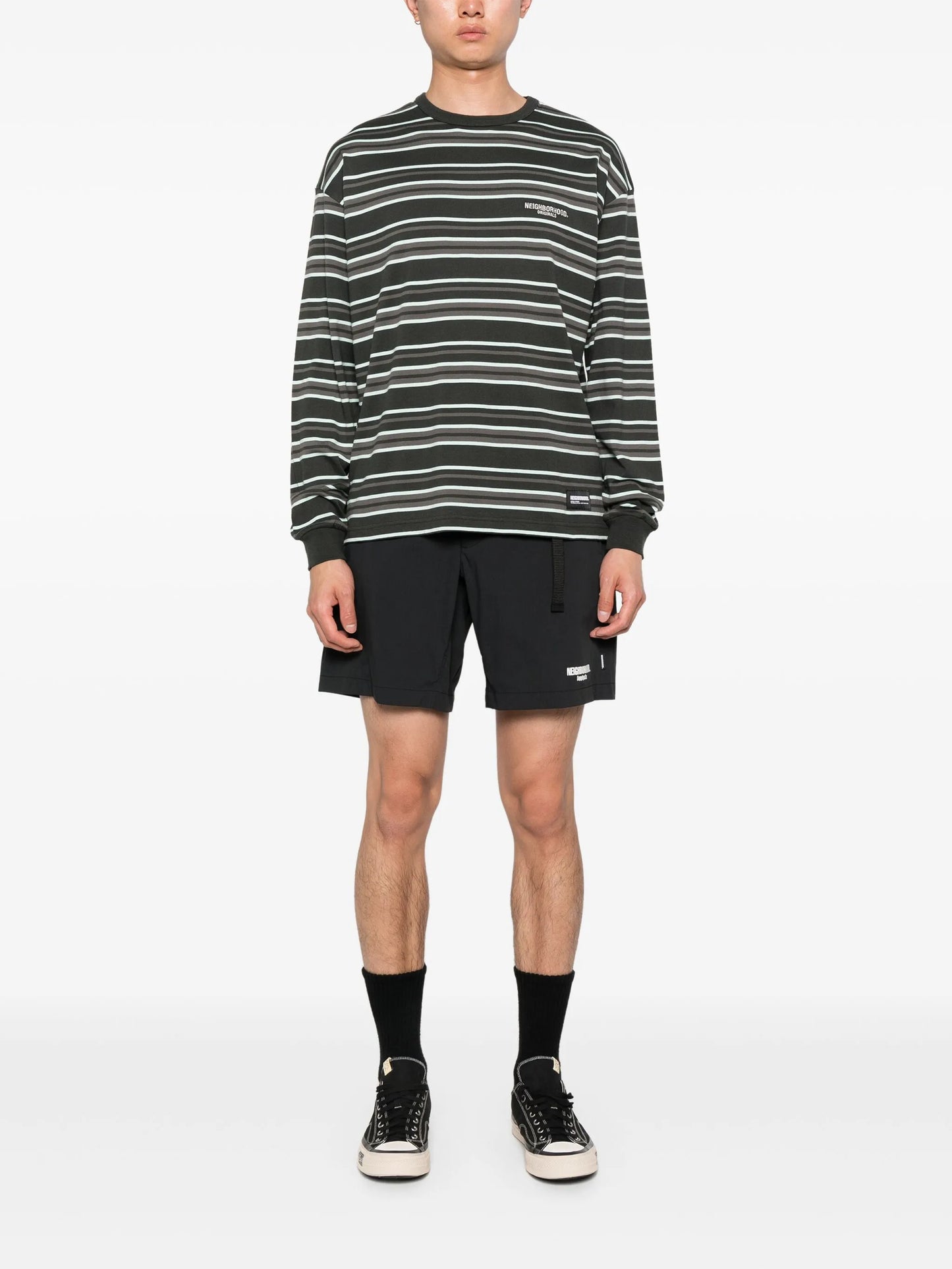 logo-print shorts