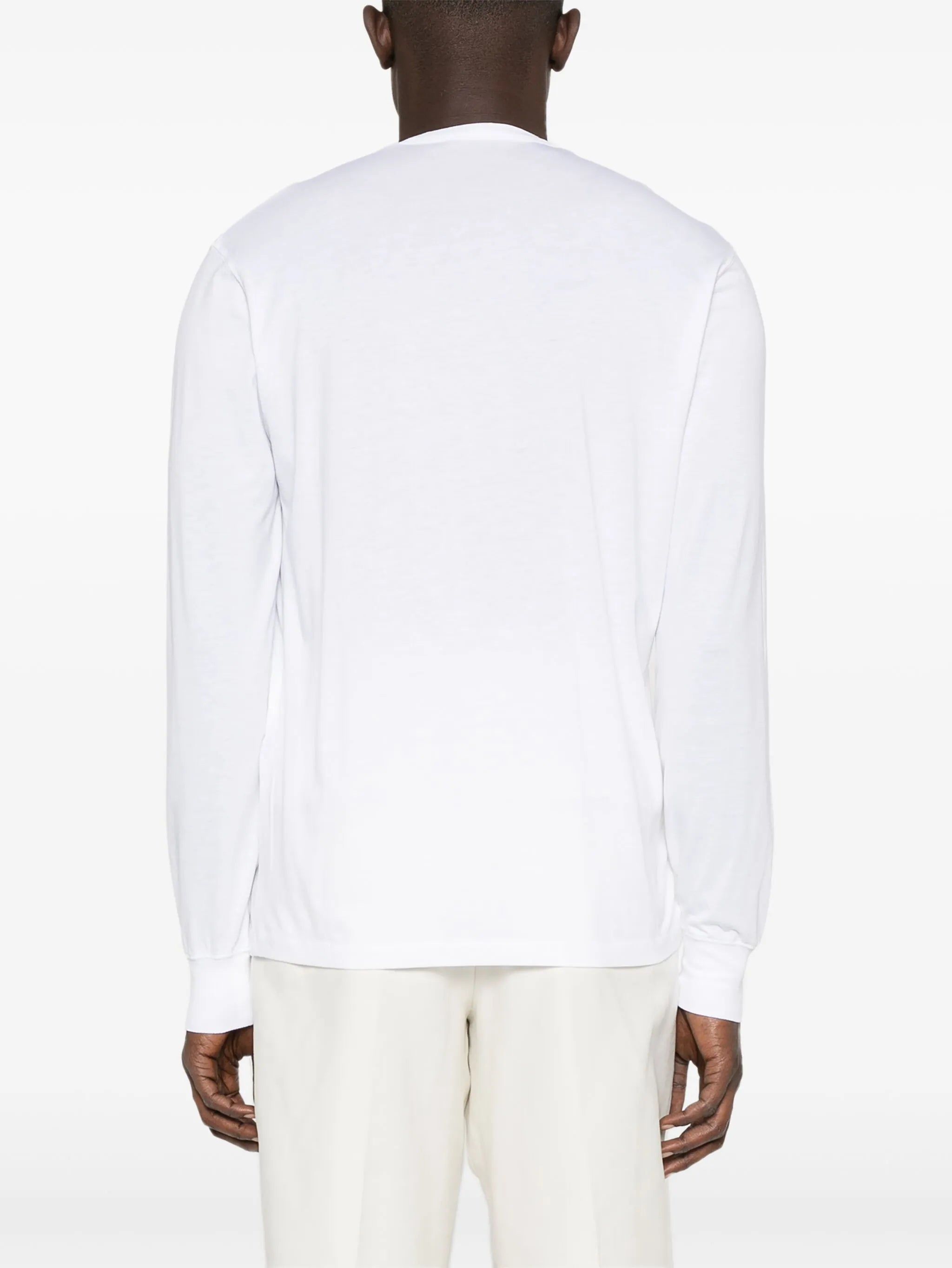 Henley-neck sweater