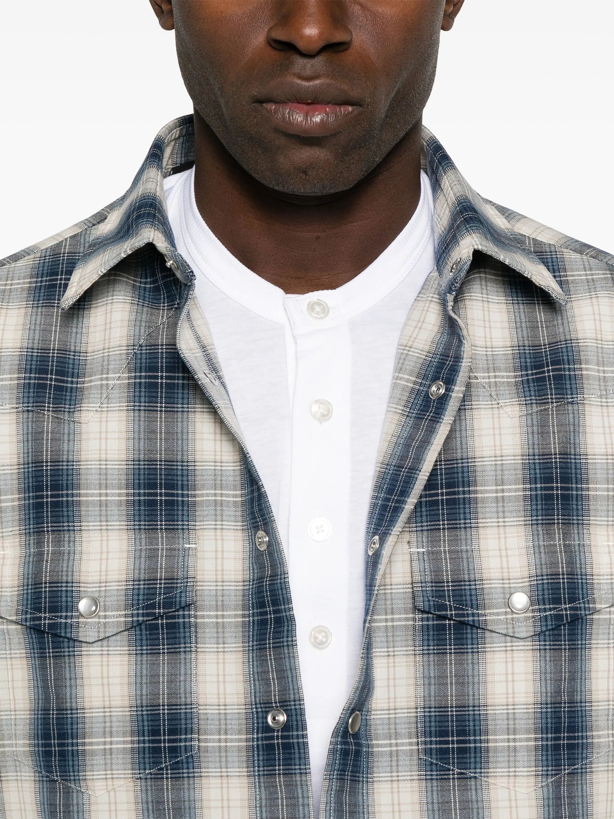 plaid-check shirt