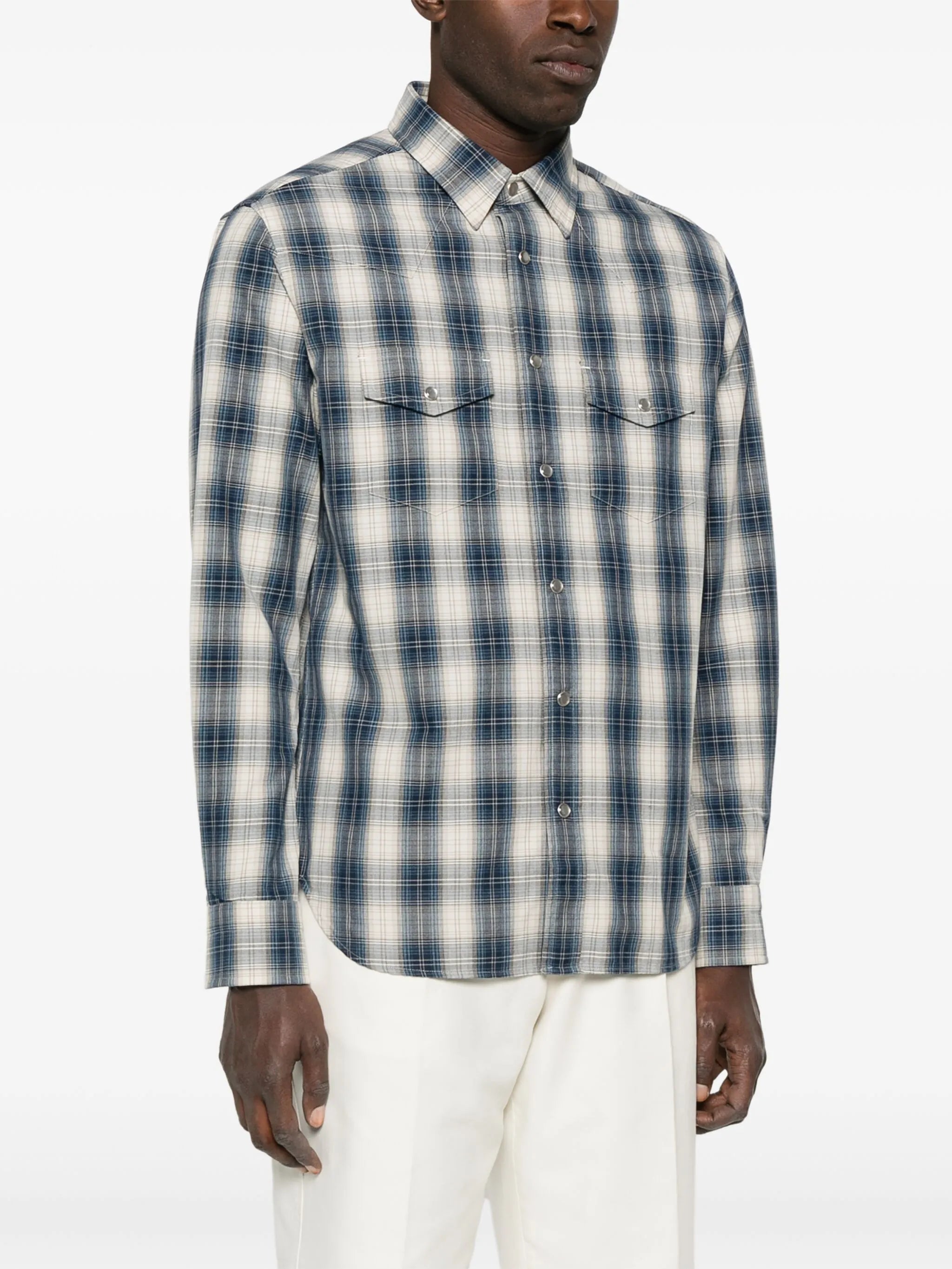 plaid-check shirt