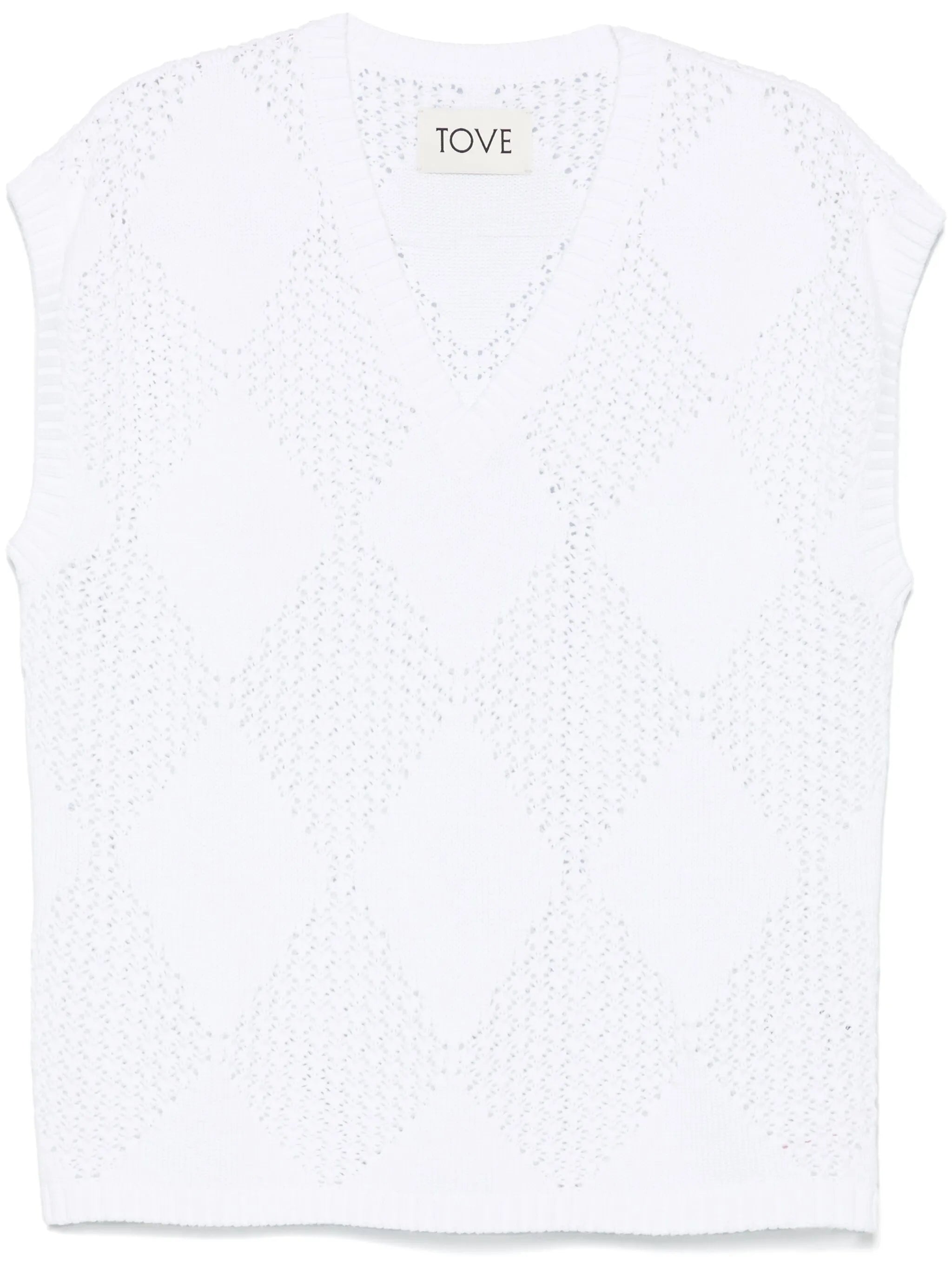 open-knit vest