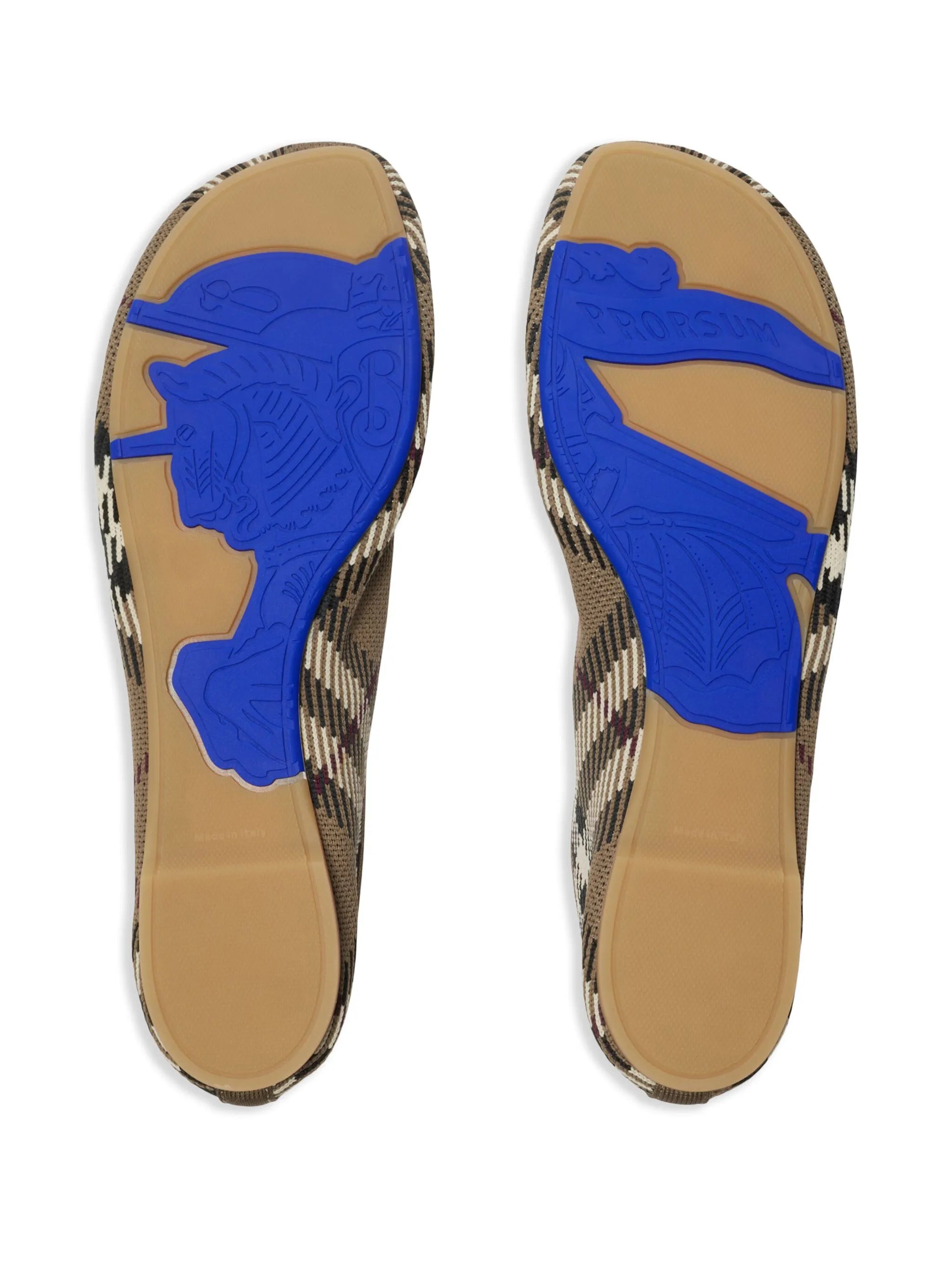 Check Knit Baby ballet flats