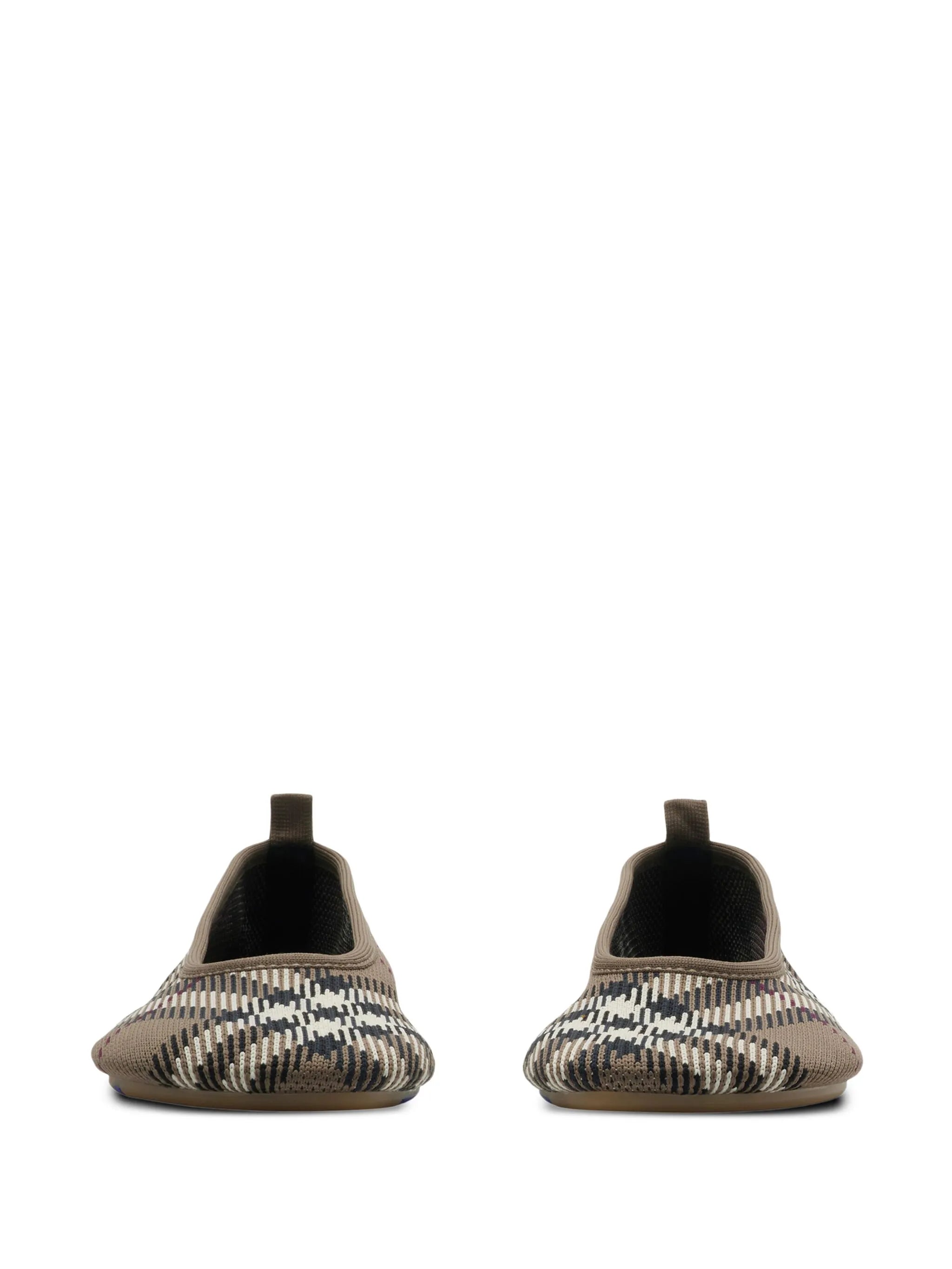 Check Knit Baby ballet flats
