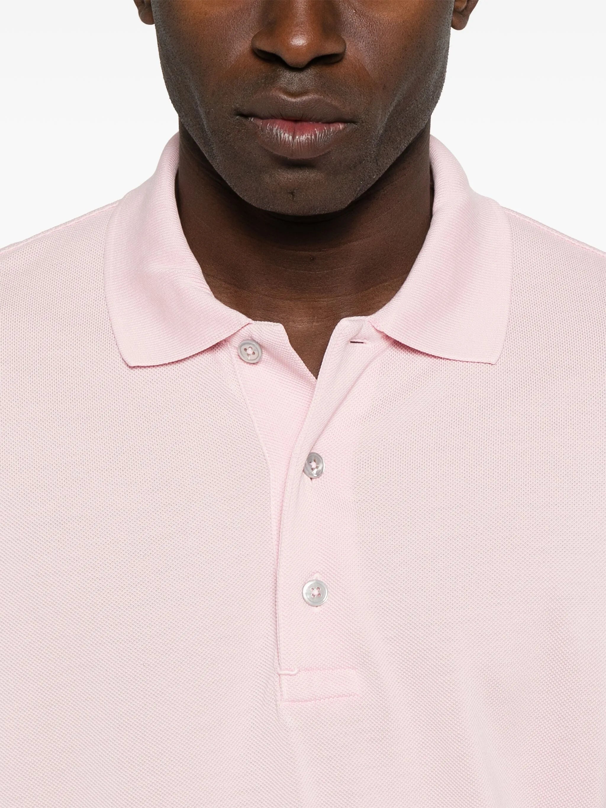 piqué-weave polo shirt