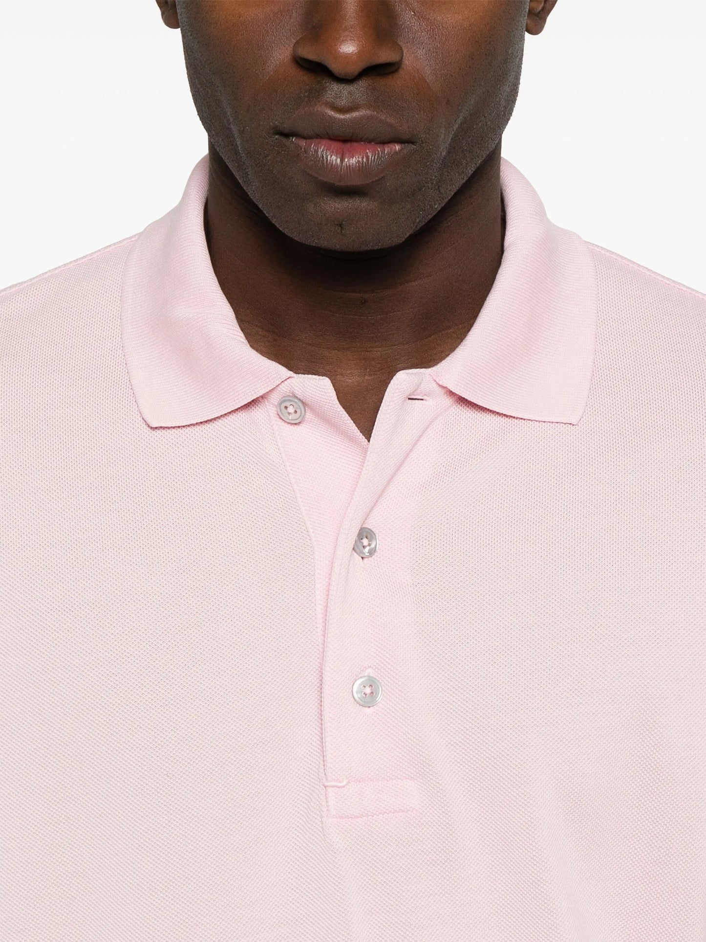 piqué-weave polo shirt