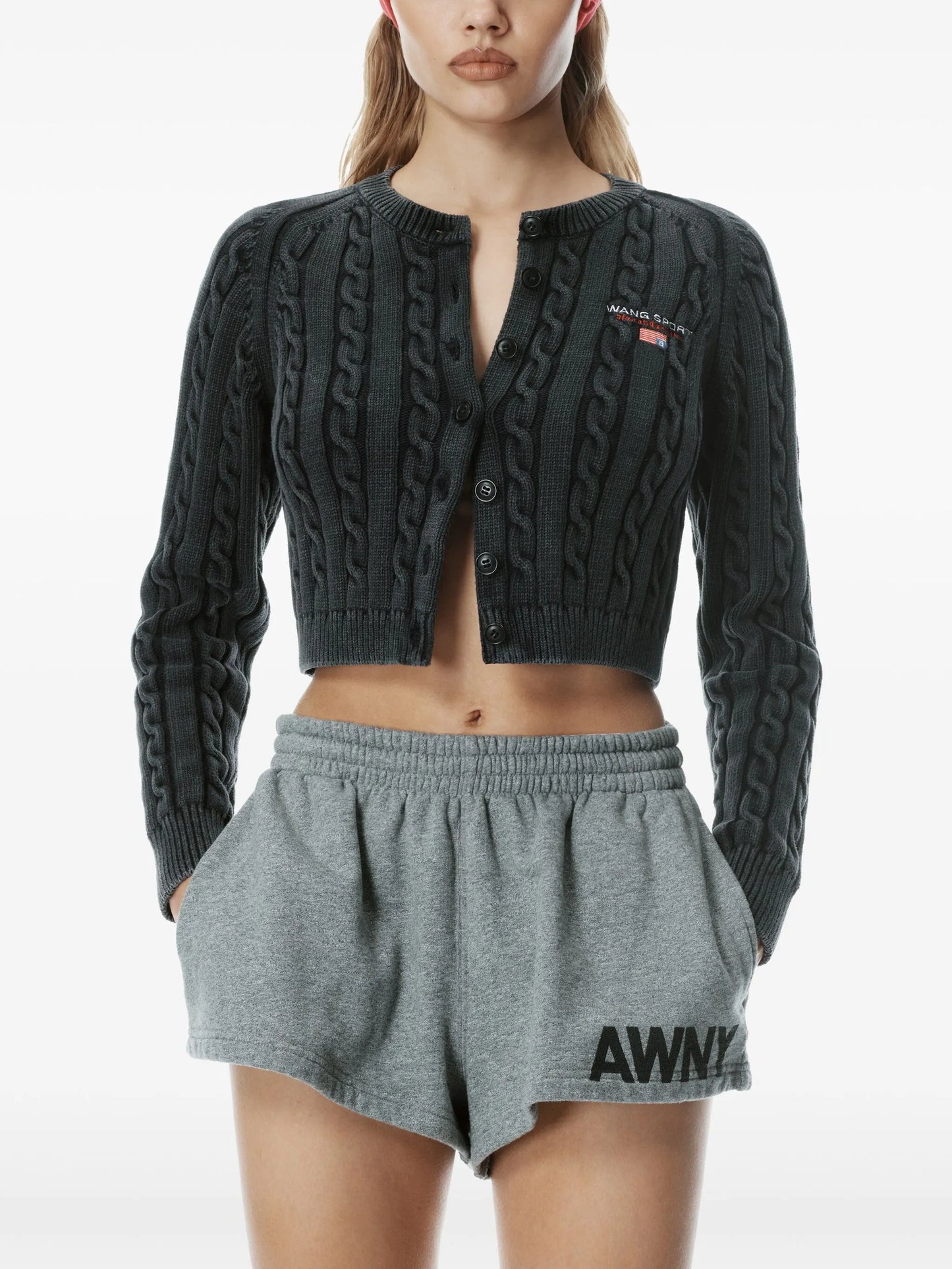 logo-print shorts