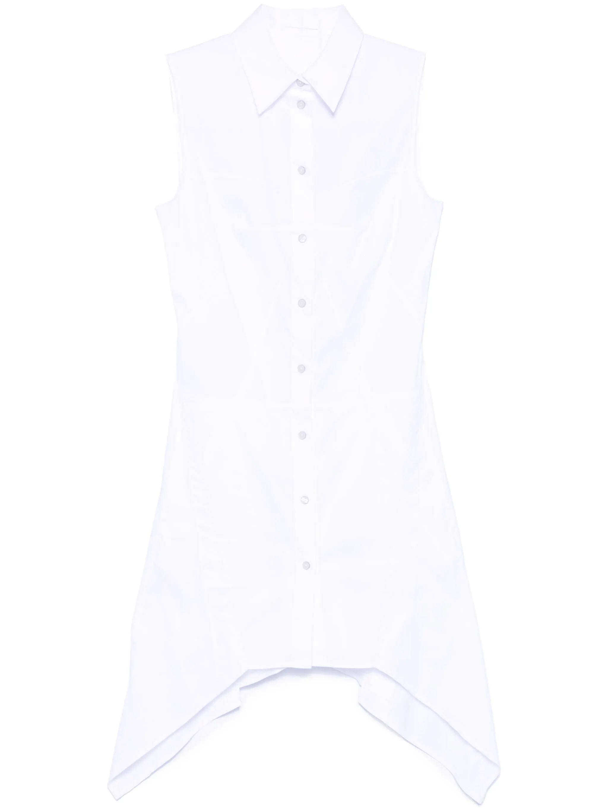 bustier-detail sleeveless mini dress