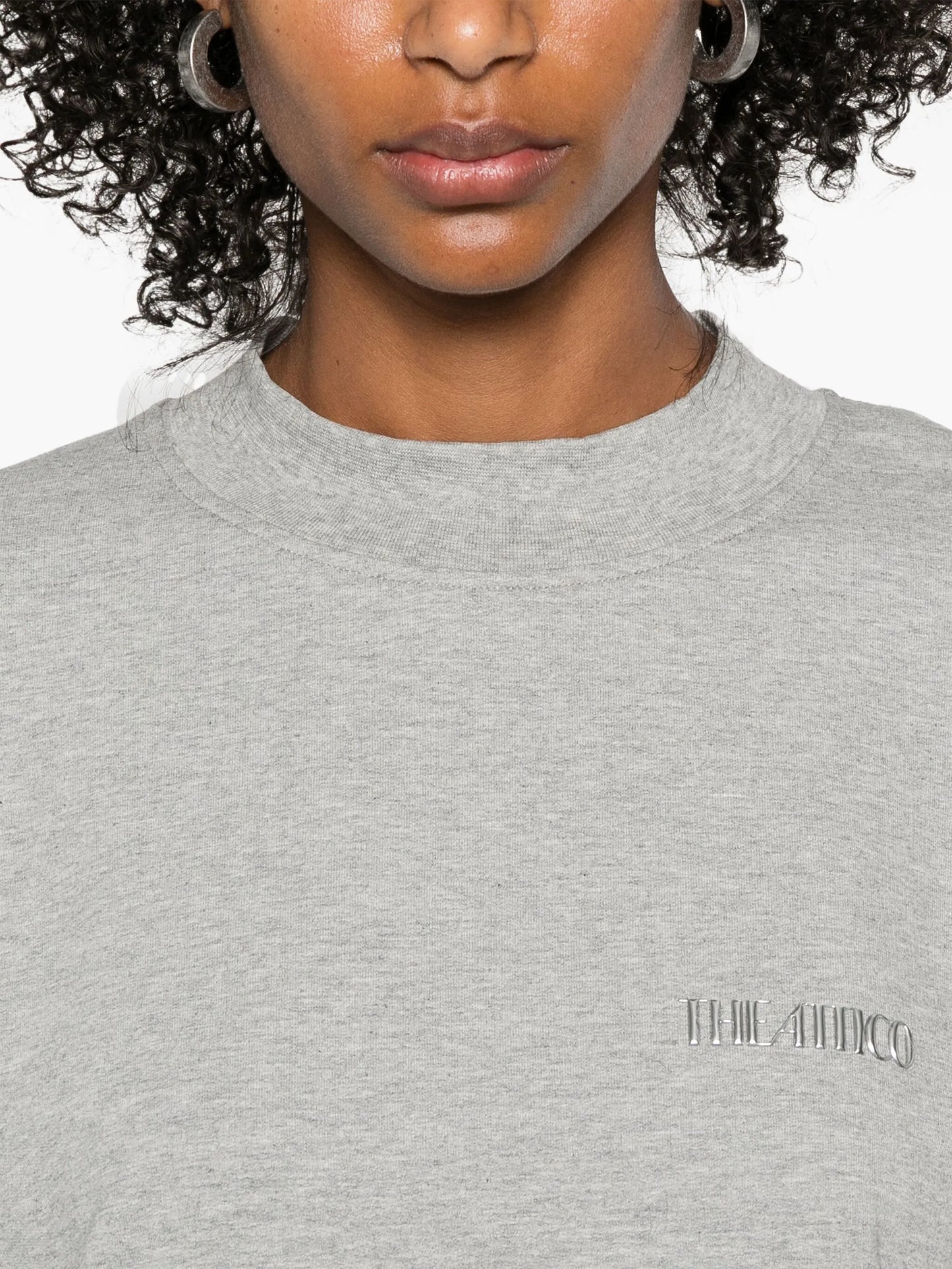 logo-appliqué mini dress