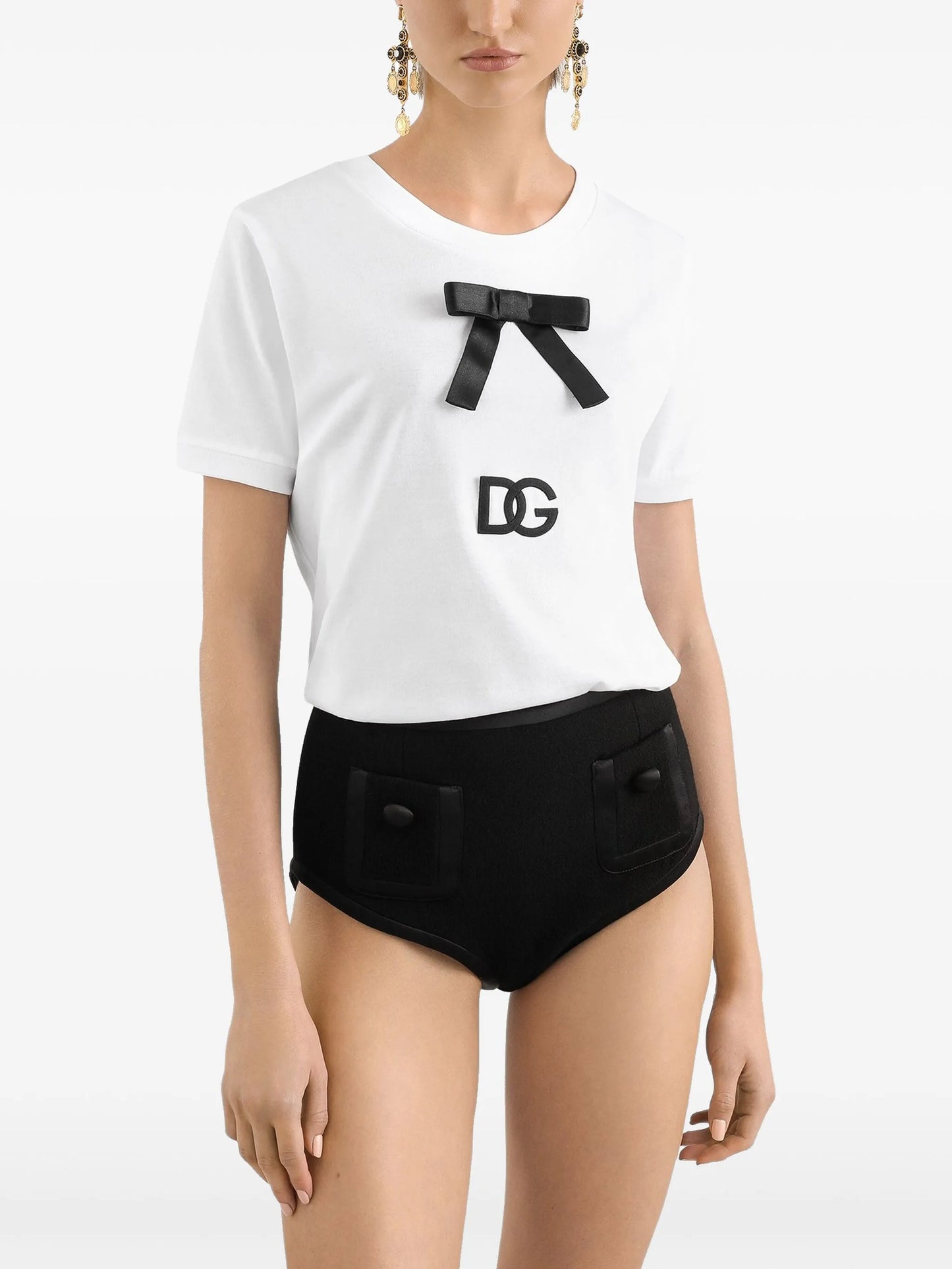 bow-detail T-shirt