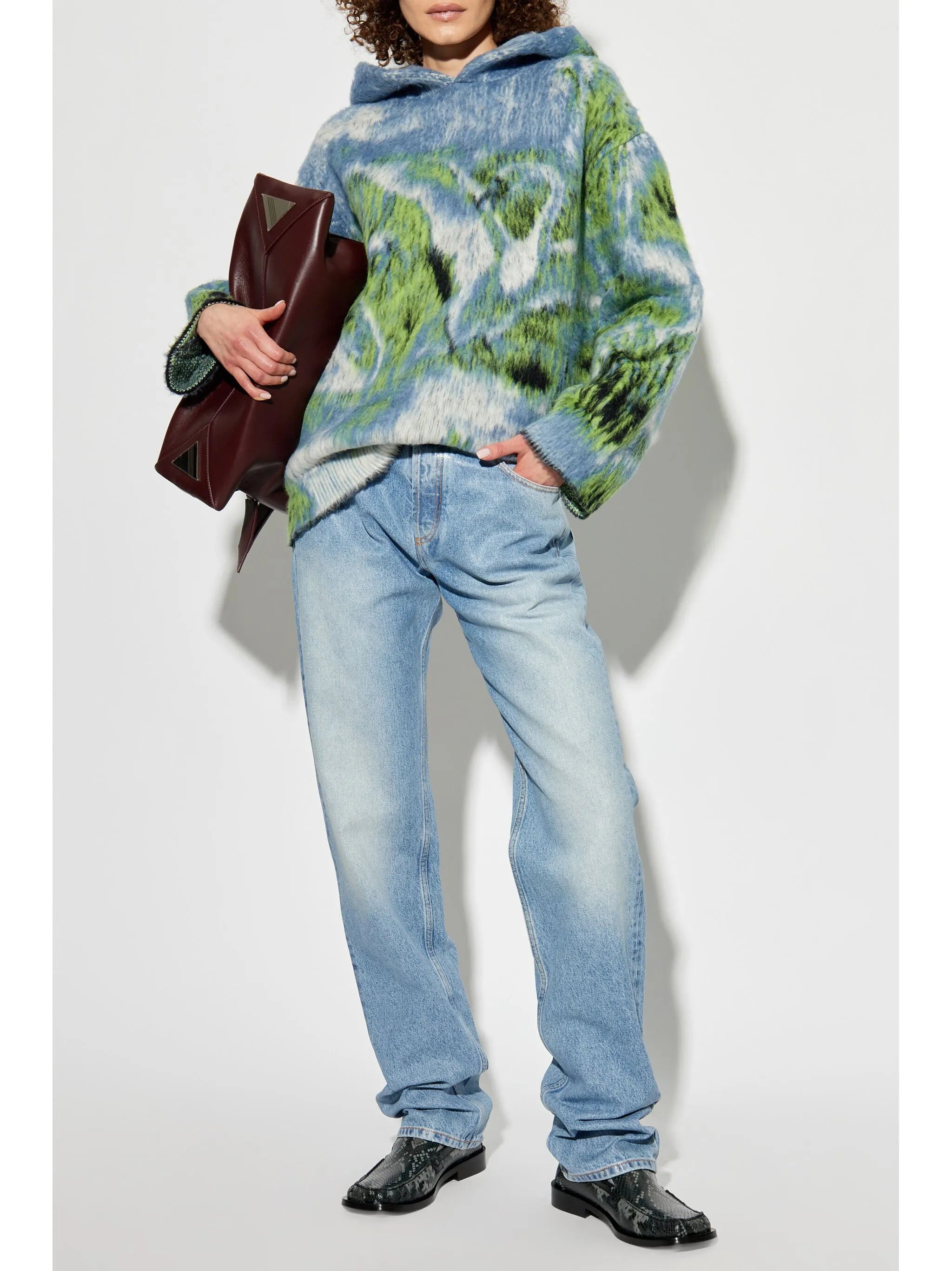 straight-leg jeans