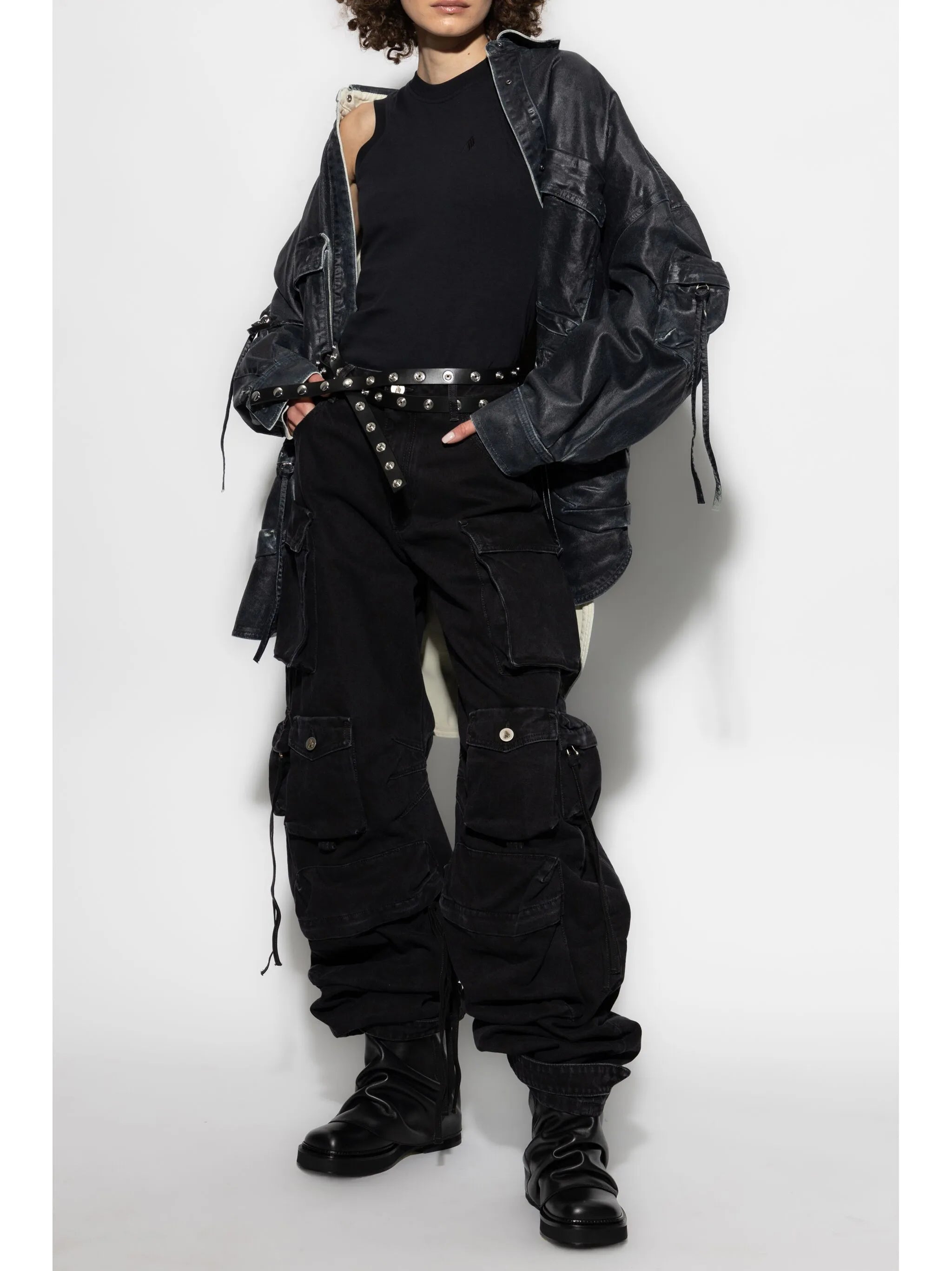 multi-pocket denim jacket