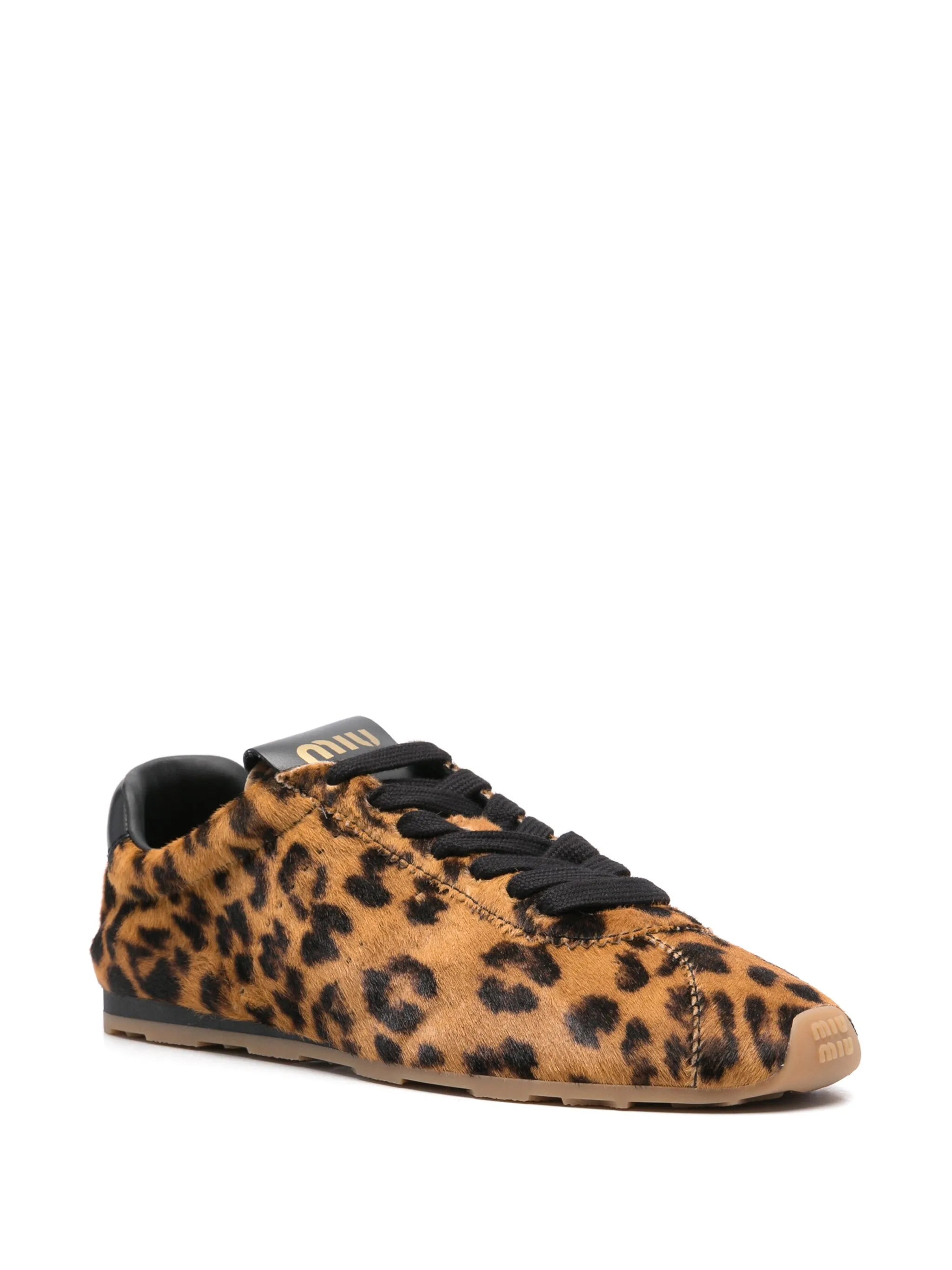 leopard-print sneakers
