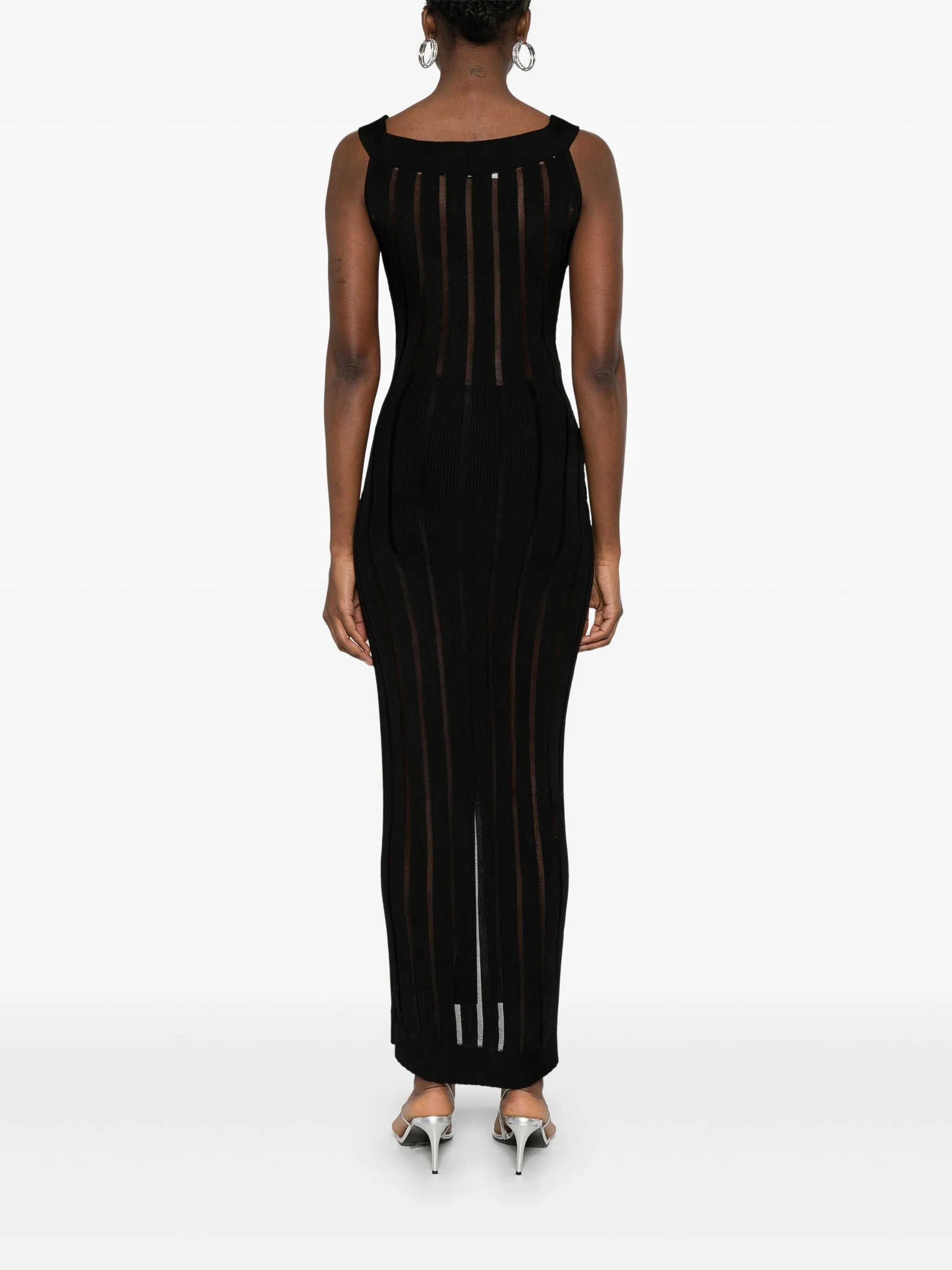 ribbed-knit maxi dress