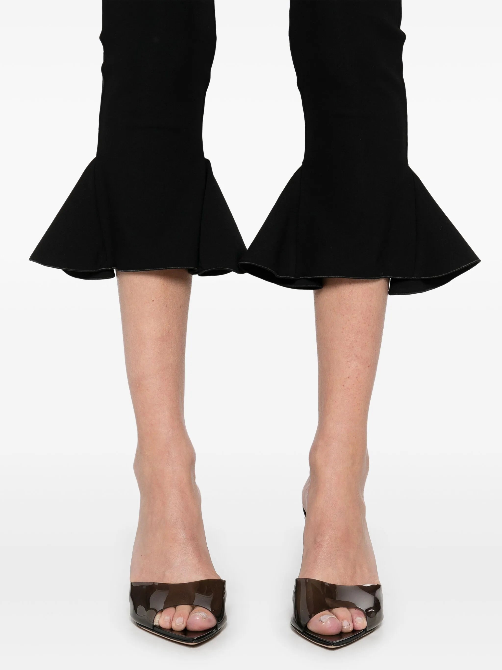 cropped flared trousers