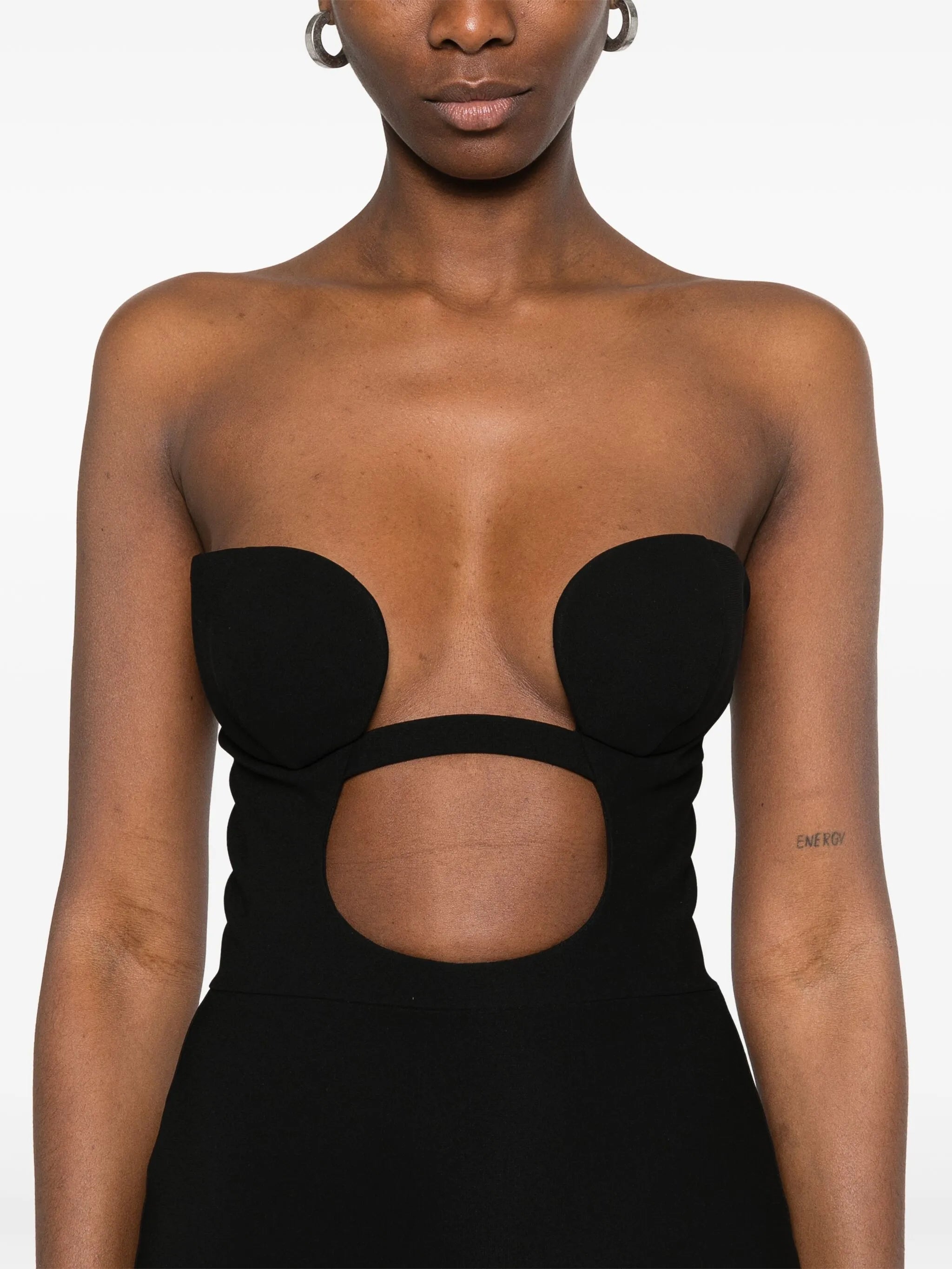 cut out-detail mini dress