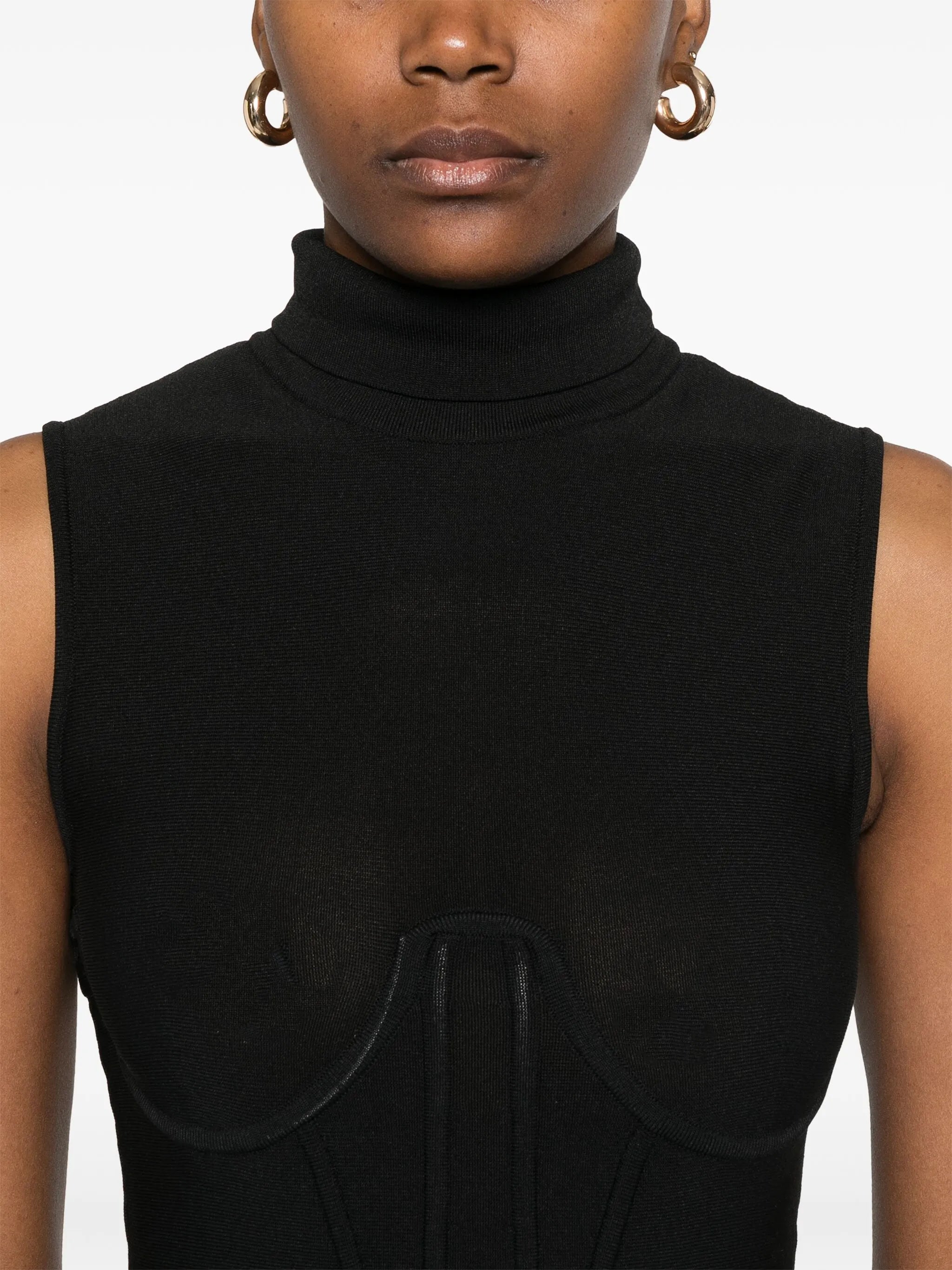 knitted corset bodysuit