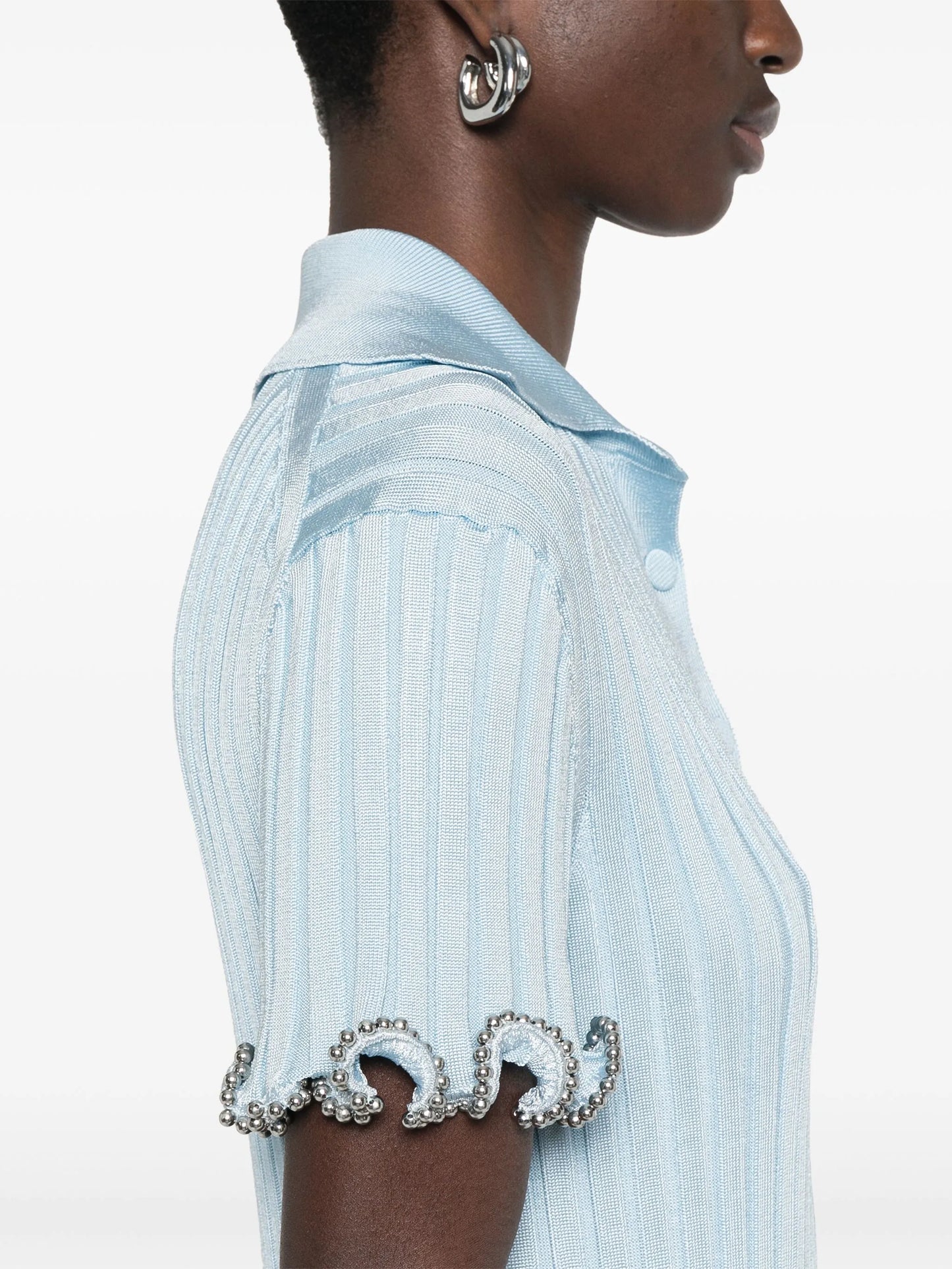 ribbed-knit mini dress