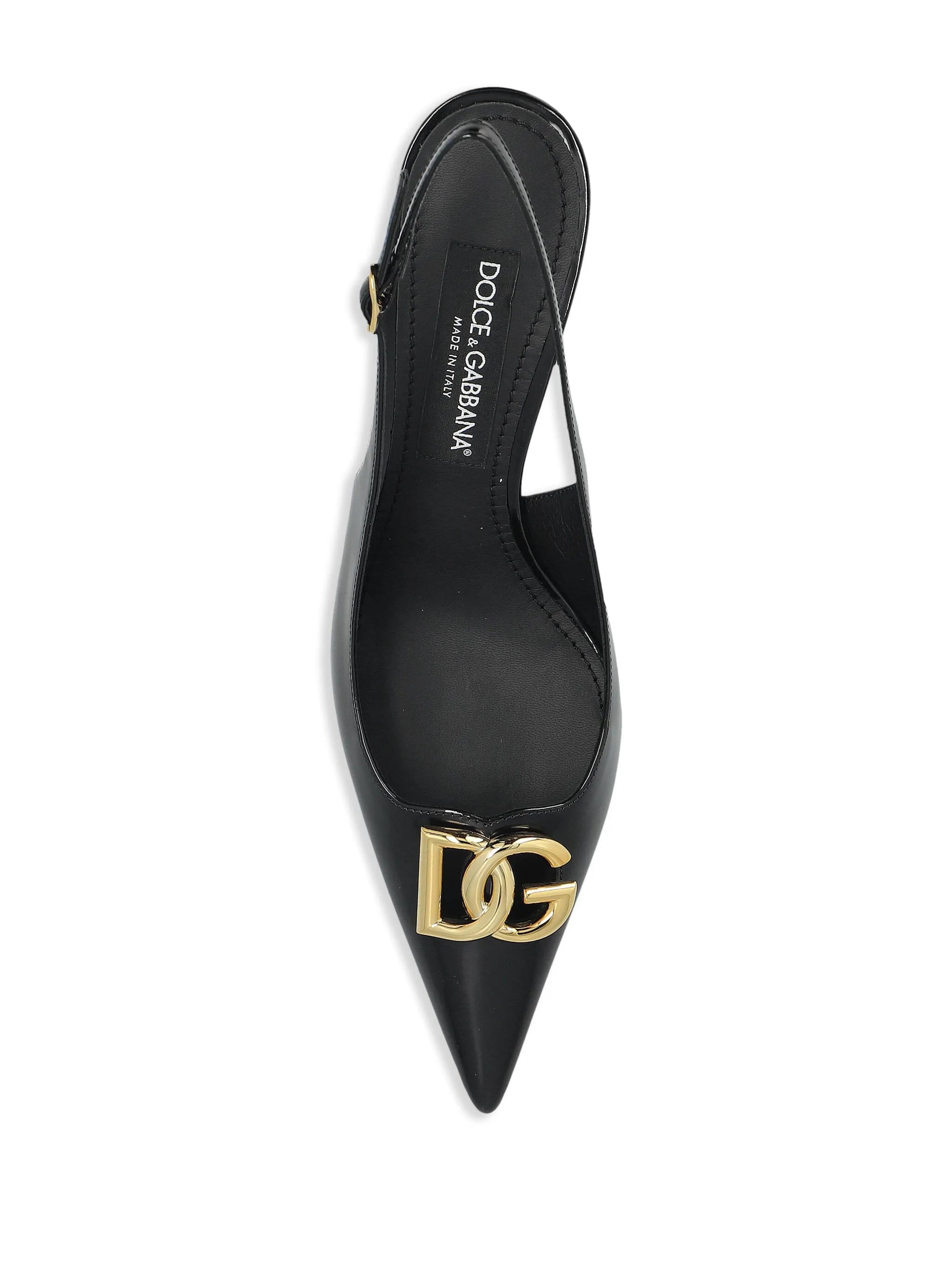 60mm DG-logo slingback pumps