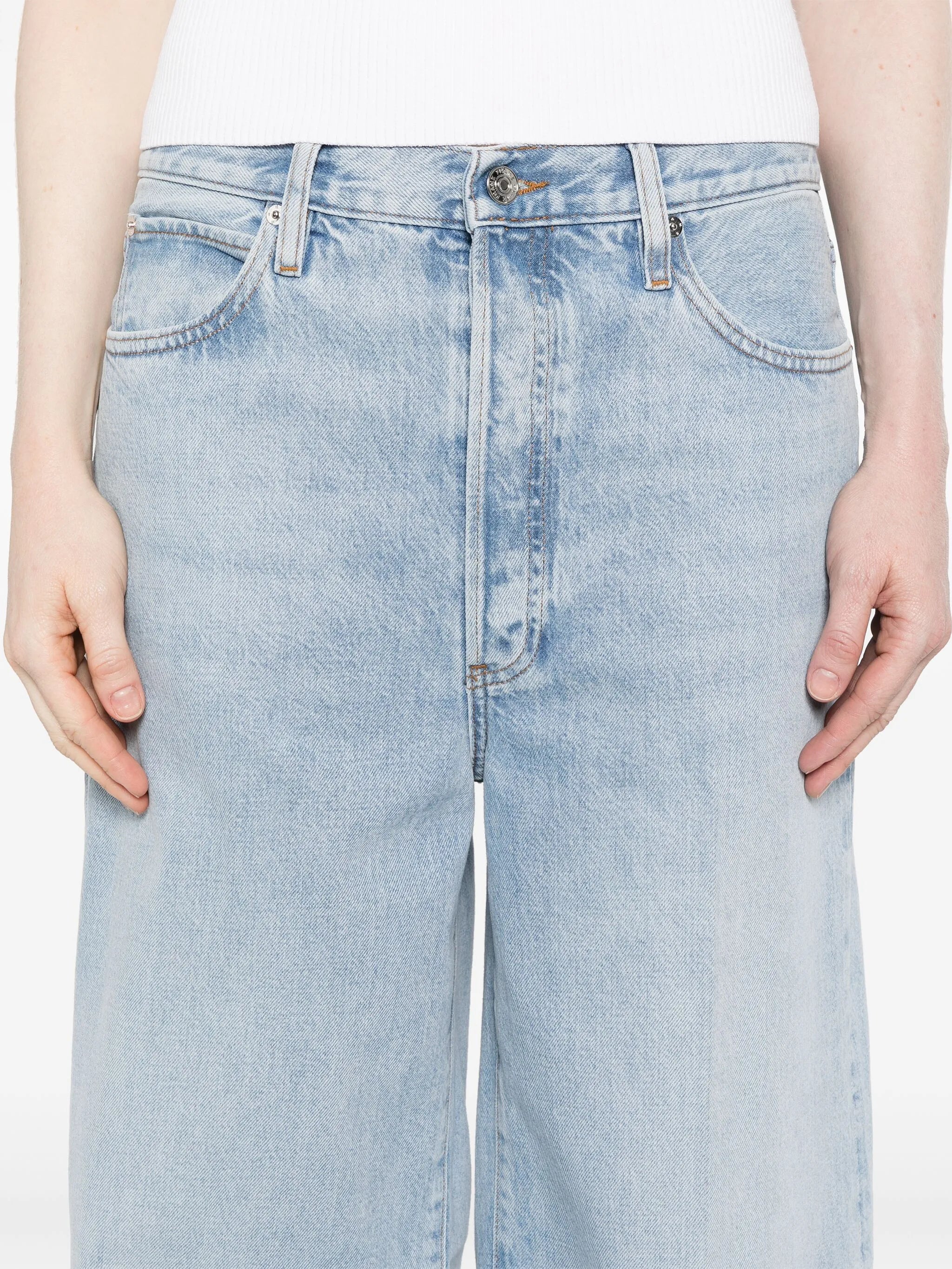 wide-leg jeans