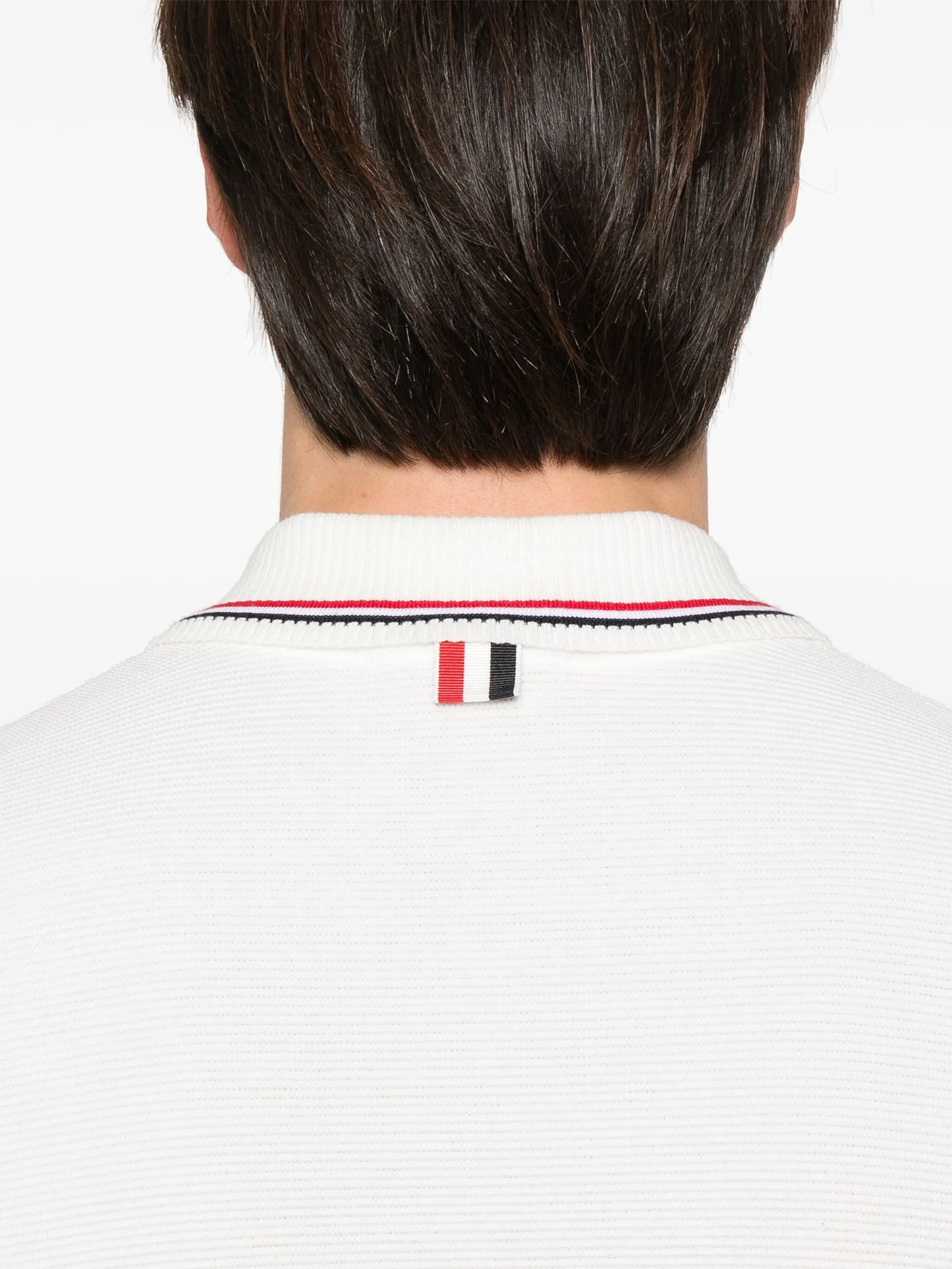 RWB stripe-detail polo shirt