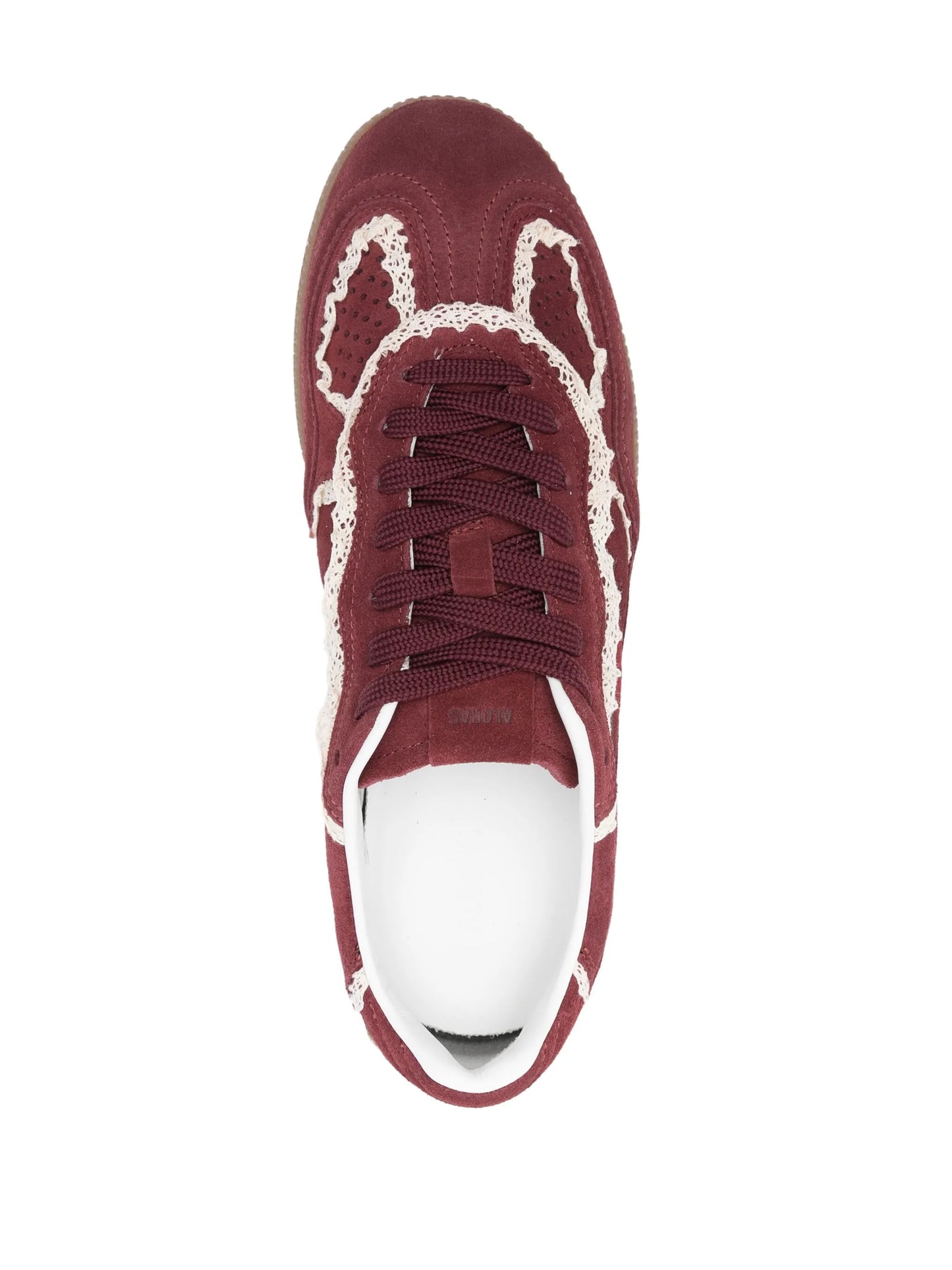 Tb.490 crochet burgundy leather sneakers