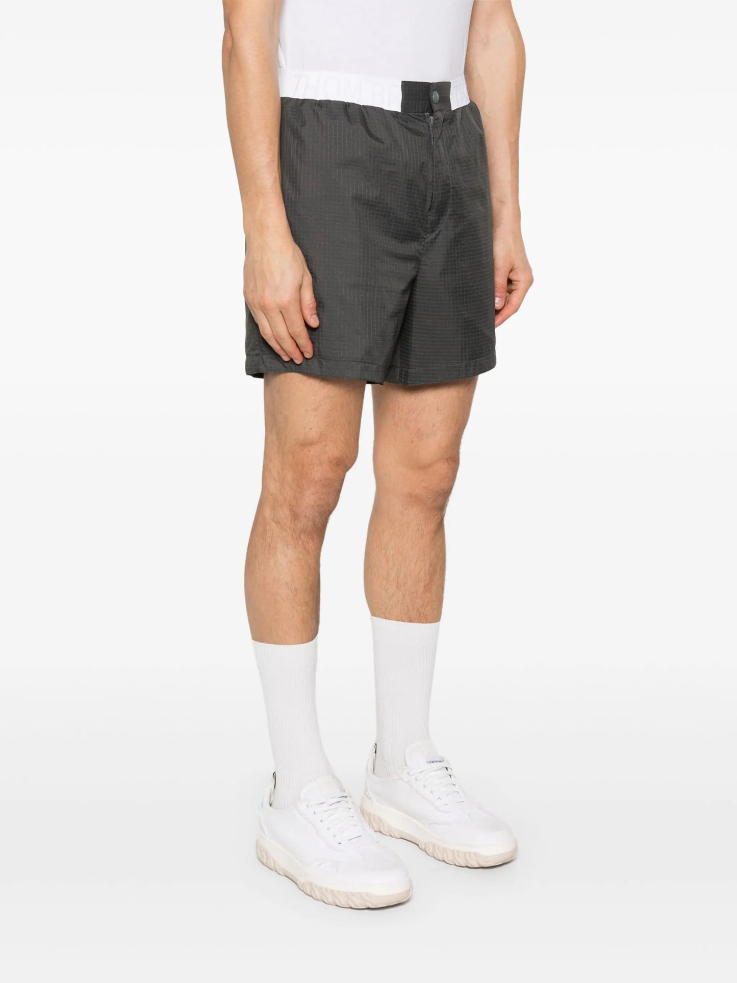 logo-waistband ripstop shorts
