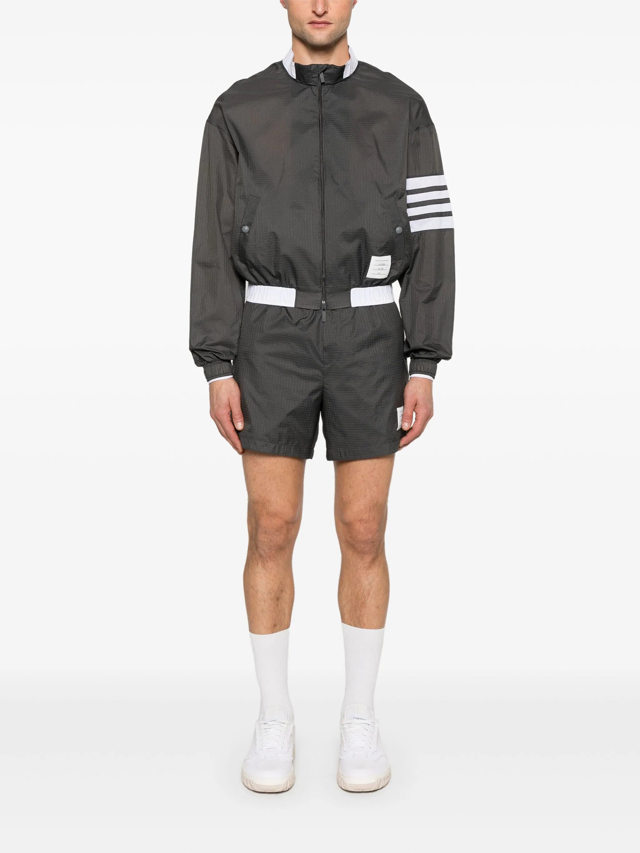 logo-waistband ripstop shorts