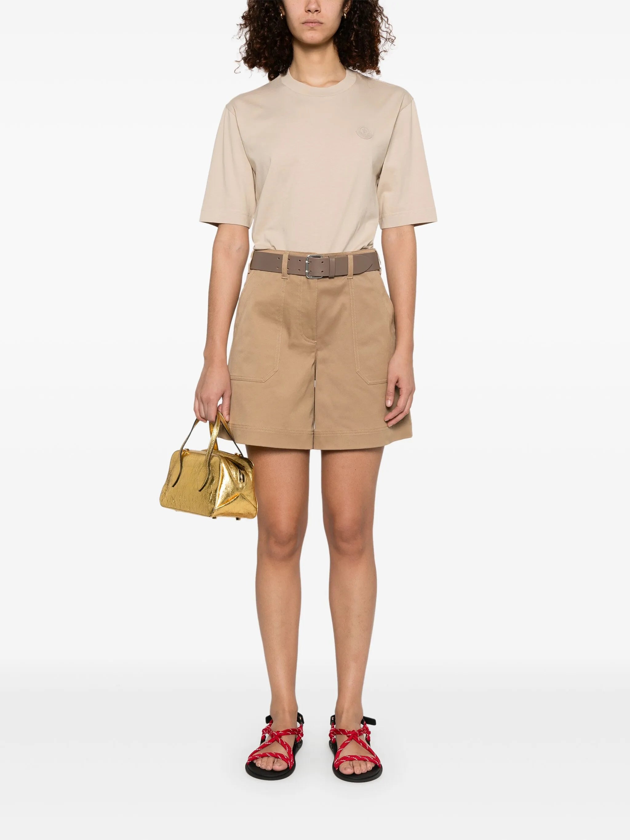 cotton gabardine shorts