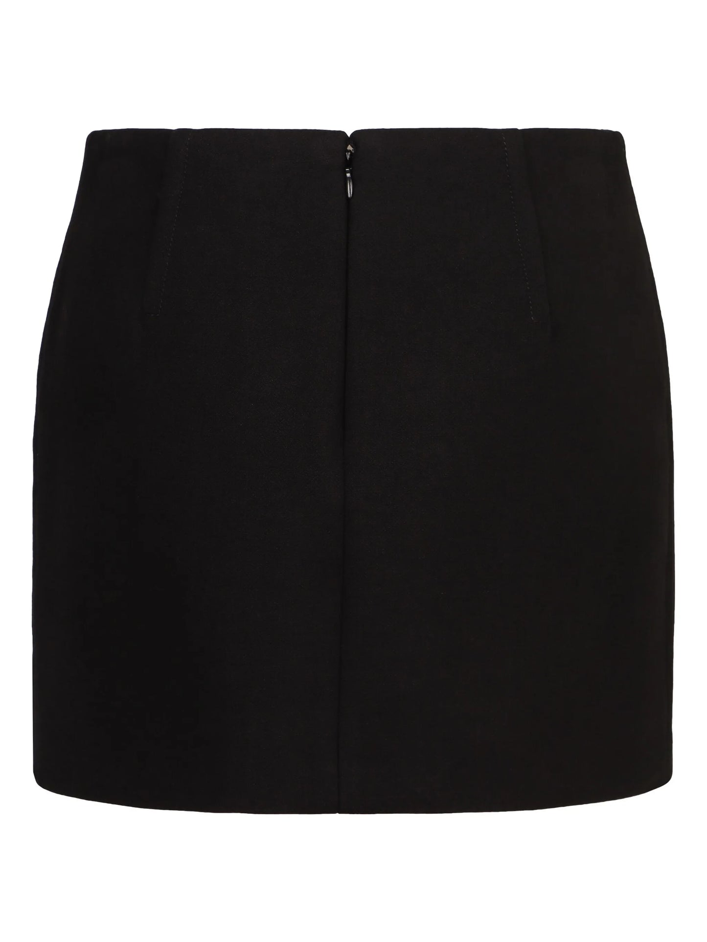 double cotton mini skirt